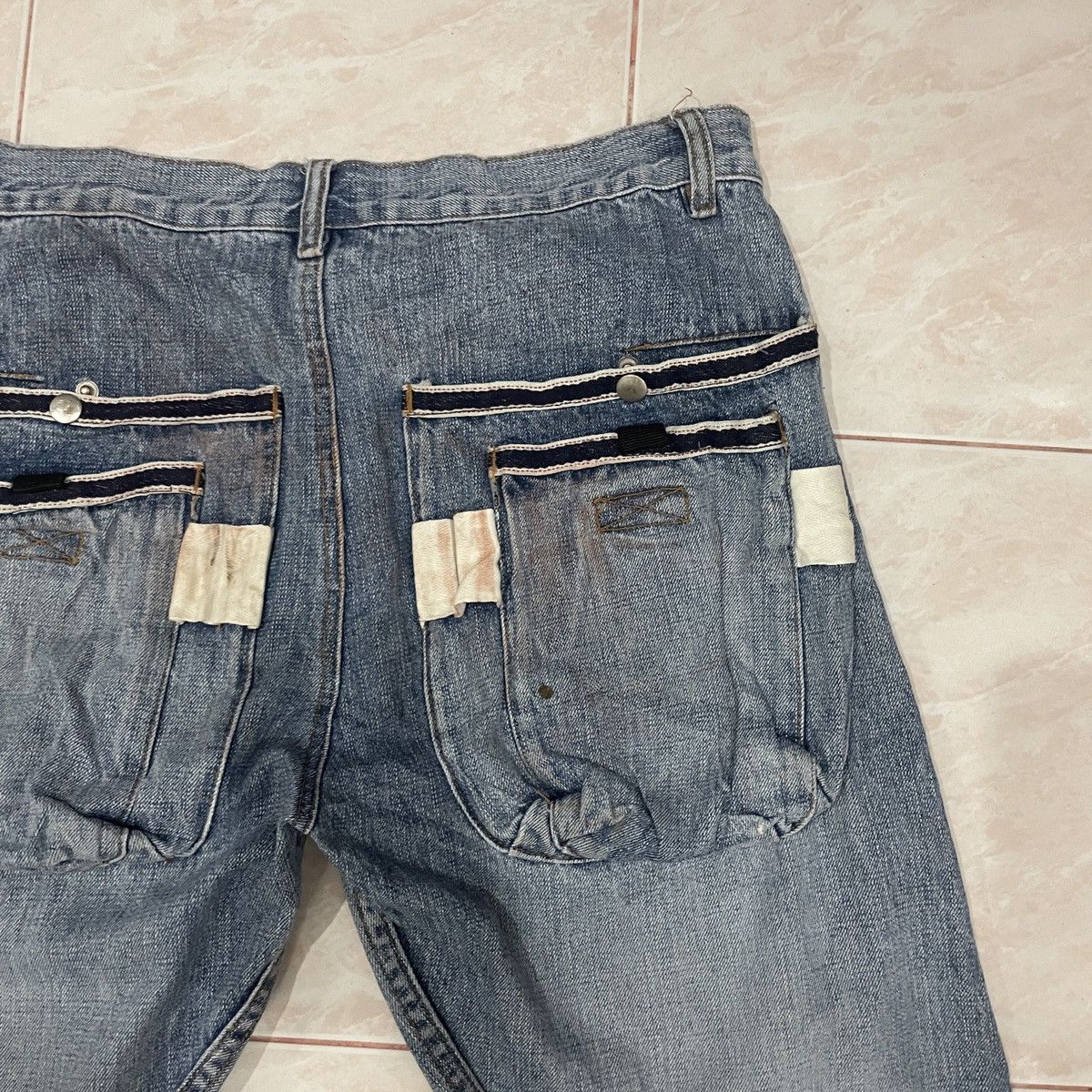 20471120 Vintage Fantastic Selvedge Pocket Denim Jeans Size US 34 / EU 50 - 8 Thumbnail