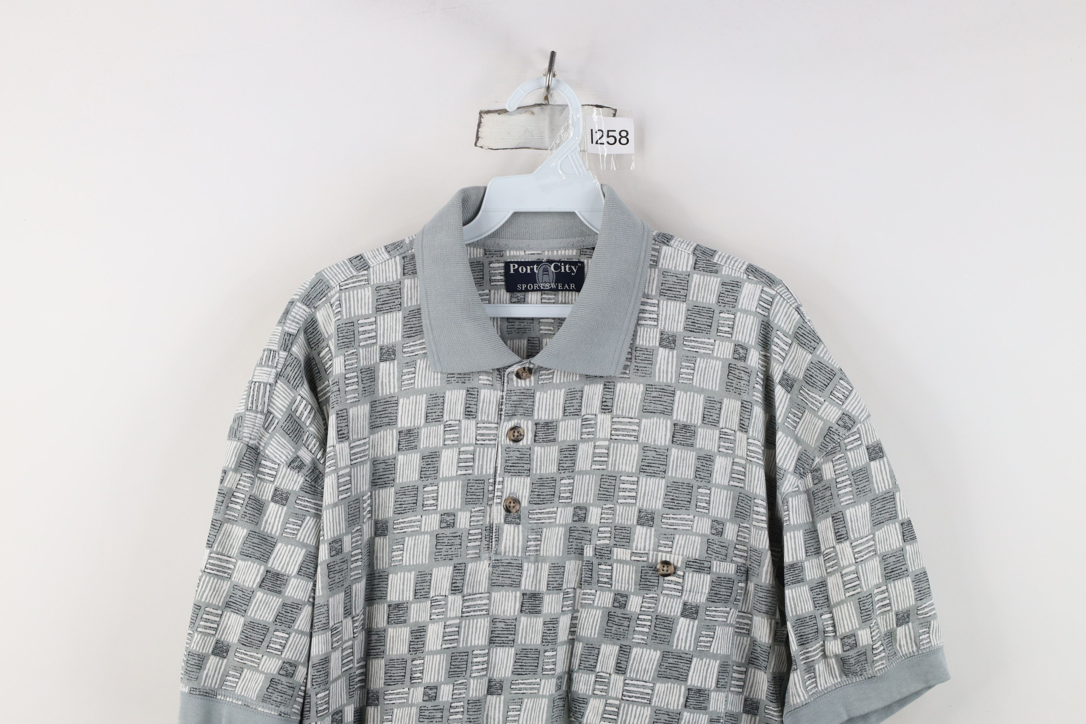 Vintage Vintage 90s Streetwear Collared Pullover Polo Shirt Size US L / EU 52-54 / 3 - 2 Thumbnail