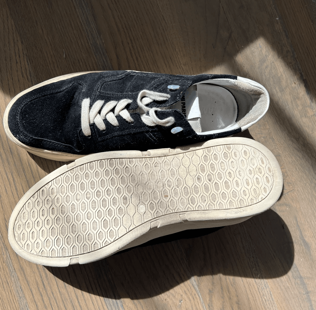 AMI Leather-Trimmed Suede Sneakers Size US 12 / EU 45 - 6 Thumbnail