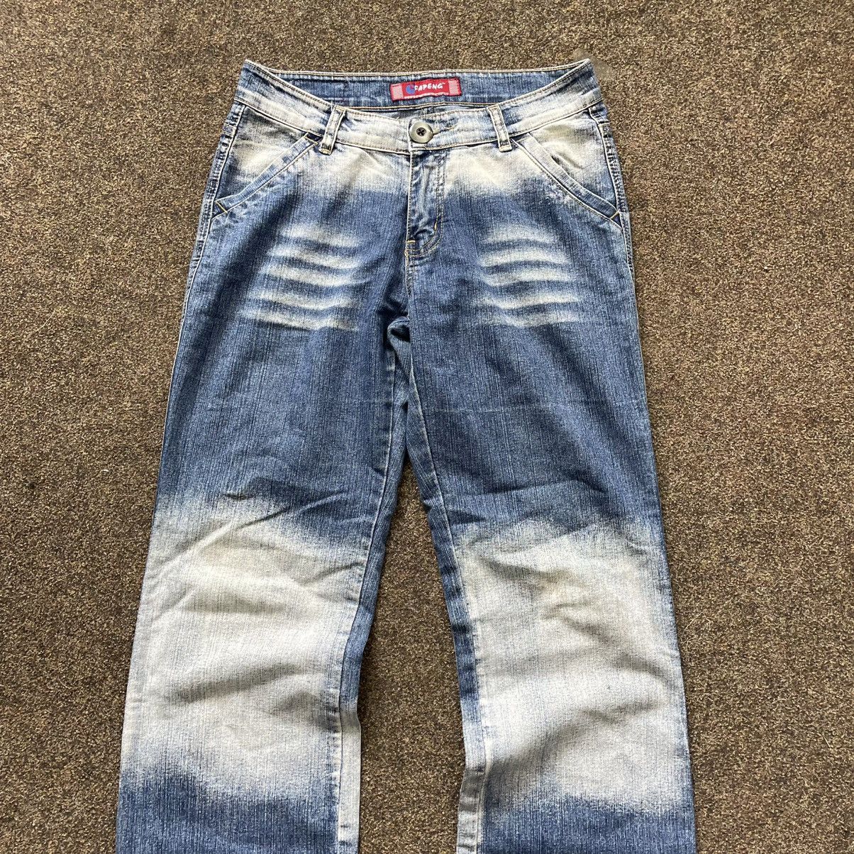 Vintage Vintage 90s Faded Flare Jeans Wide Leg Y2K Streetwear 28 Size 28" / US 6 / IT 42 - 3 Thumbnail