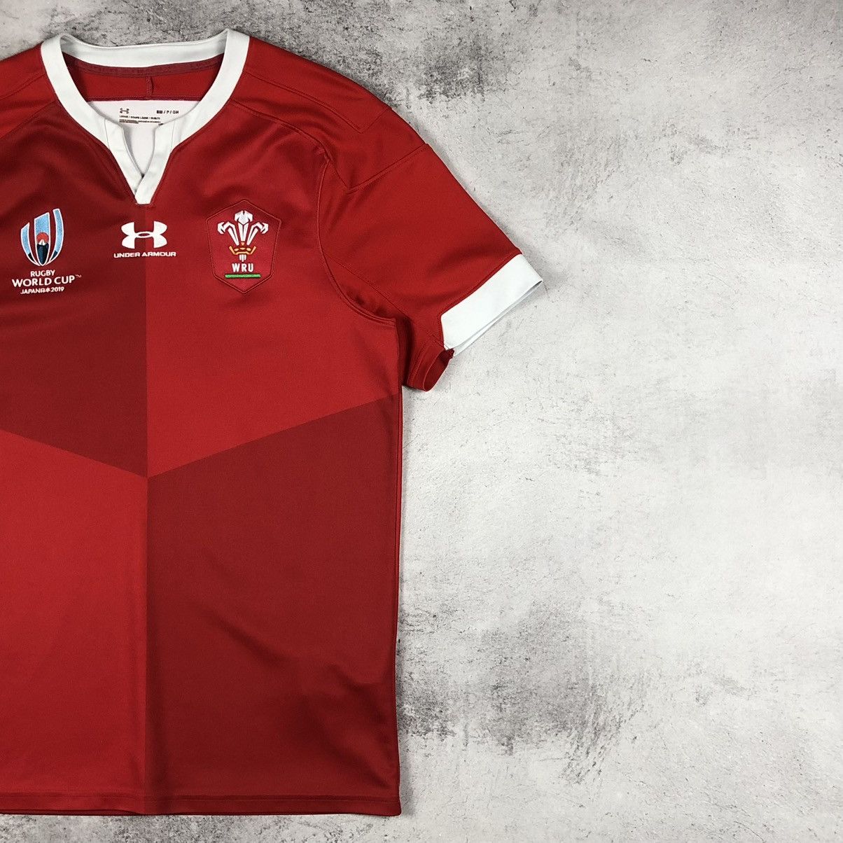 Under Armour Japan Wales WRU Rugby World Cup 2019 Home Jersey Size US S / EU 44-46 / 1 - 4 Thumbnail