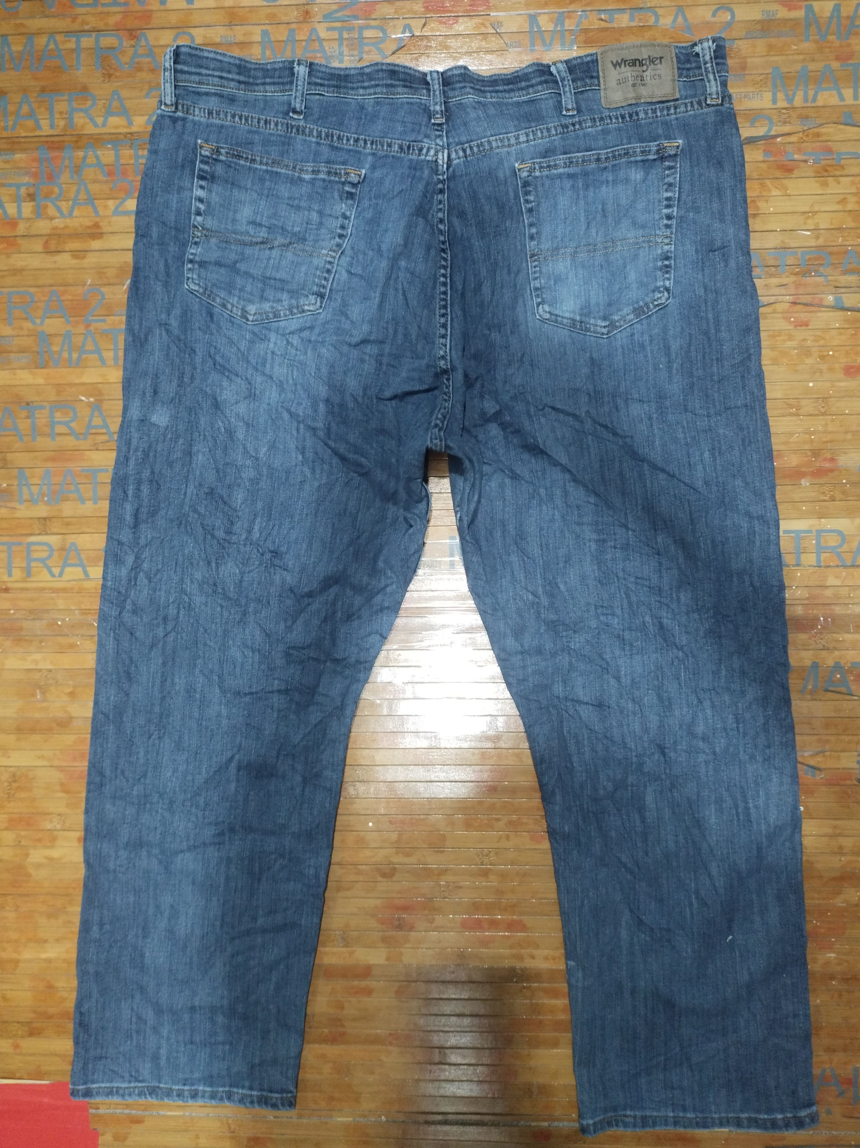 Vintage × Wrangler Jeans Wrangler authentics Est 1947 "Stretch" Sz 42" Size US 42 / EU 58 - 2 Thumbnail