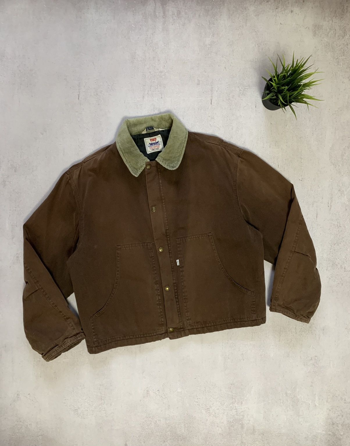 Levi's × Levi's Vintage Clothing Vintage Levis Denim Jacket Bomber 1973 Brown Baggy Very Rare Size US M / EU 48-50 / 2 - 12 Thumbnail