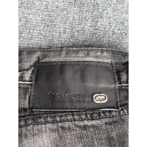 Ecko Unltd. Ecko UNLTD Jeans Men Sz 38X30 Slim Straight Fit Charcoal Ska Size US 38 / EU 54 - 9 Thumbnail