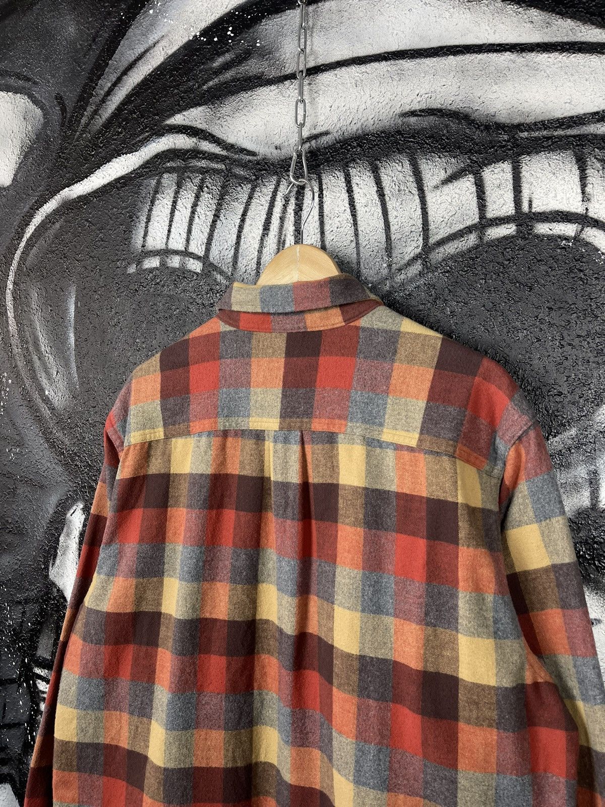 L.L. Bean × Vintage L.L Bean Chamois Plaid Shirt Men’s Traditional Fit Size US L / EU 52-54 / 3 - 8 Thumbnail