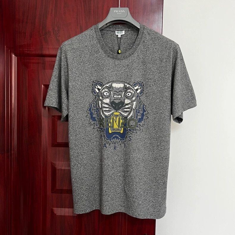 Kenzo KENZO Tiger Embroidered Men's T-Shirt - dmc Size US XL / EU 56 / 4 - 1 Thumbnail