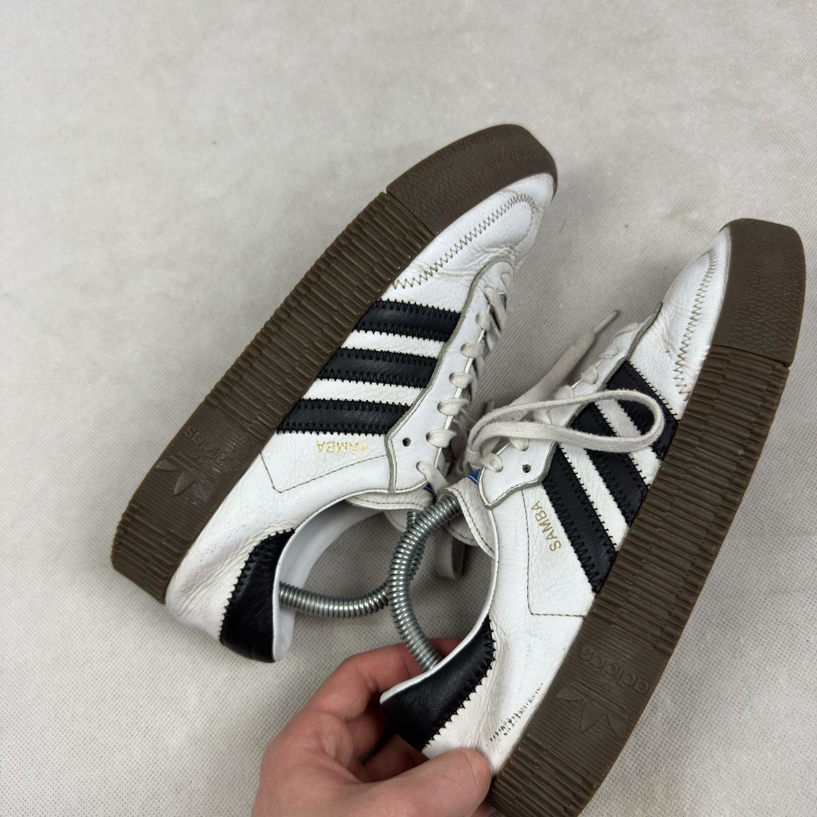 Adidas Adidas Sambarose AQ1134 Womens Cloud White Sneaker Shoes 9.5 Size US 9.5 / IT 39.5 - 6 Thumbnail