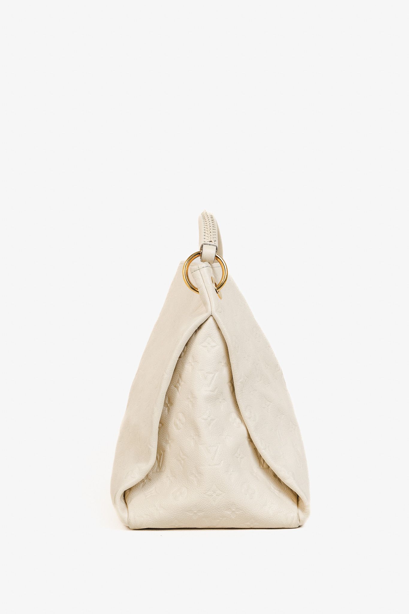 Louis Vuitton Louis Vuitton Artsy MM Creme Empreinte Leather Hobo Bag Size ONE SIZE - 3 Thumbnail