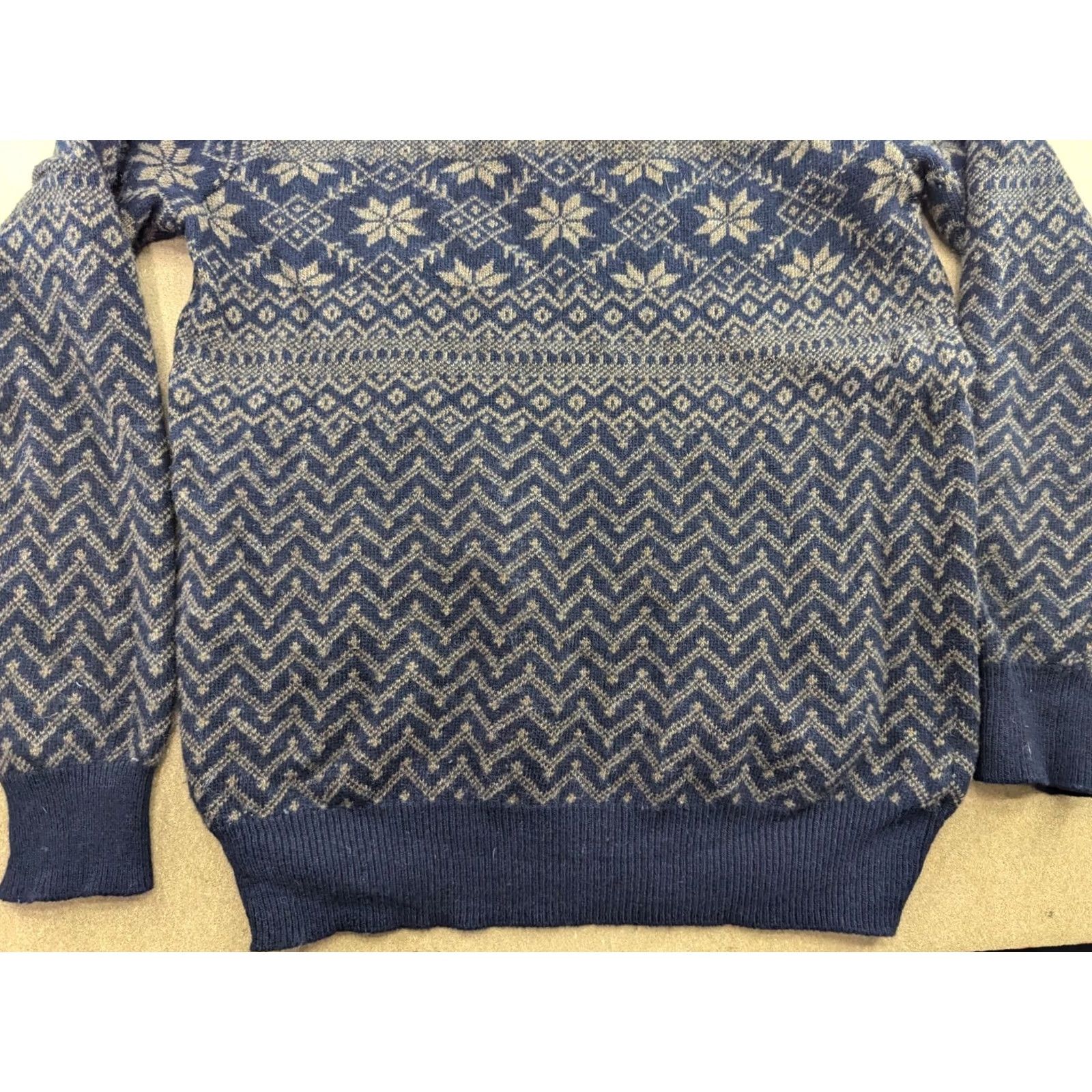 Barbour Barbour Sweater Mens XL Fair Isle Knitted Wool Turtleneck Pullover Size US XL / EU 56 / 4 - 4 Thumbnail