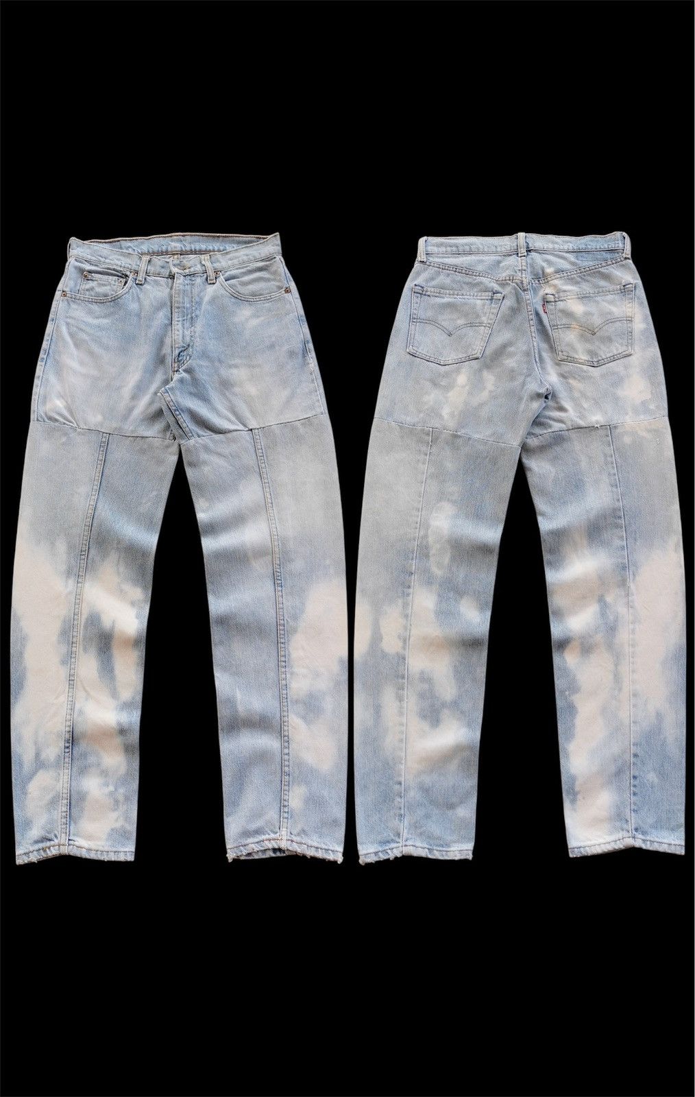Levi's Vintage Levis Bleach Reworked Legs Denim Jeans Size US 30 / EU 46 - 11 Thumbnail