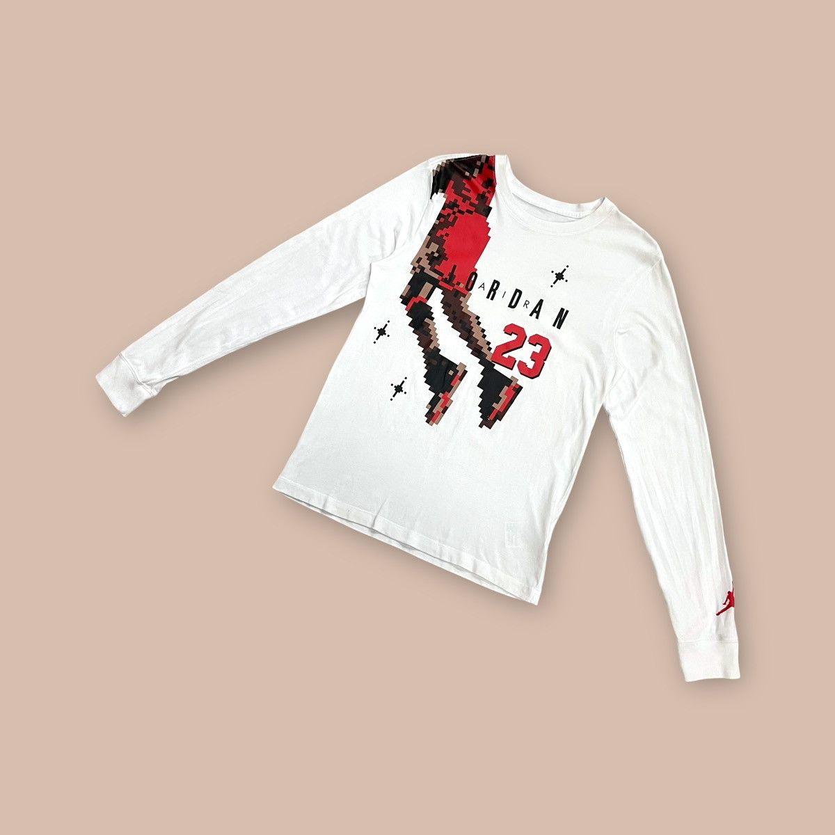 Jordan Brand Air Jordan Casual Sports Round Neck Alphabet Printing LS Tee Size US S / EU 44-46 / 1 - 1 Thumbnail