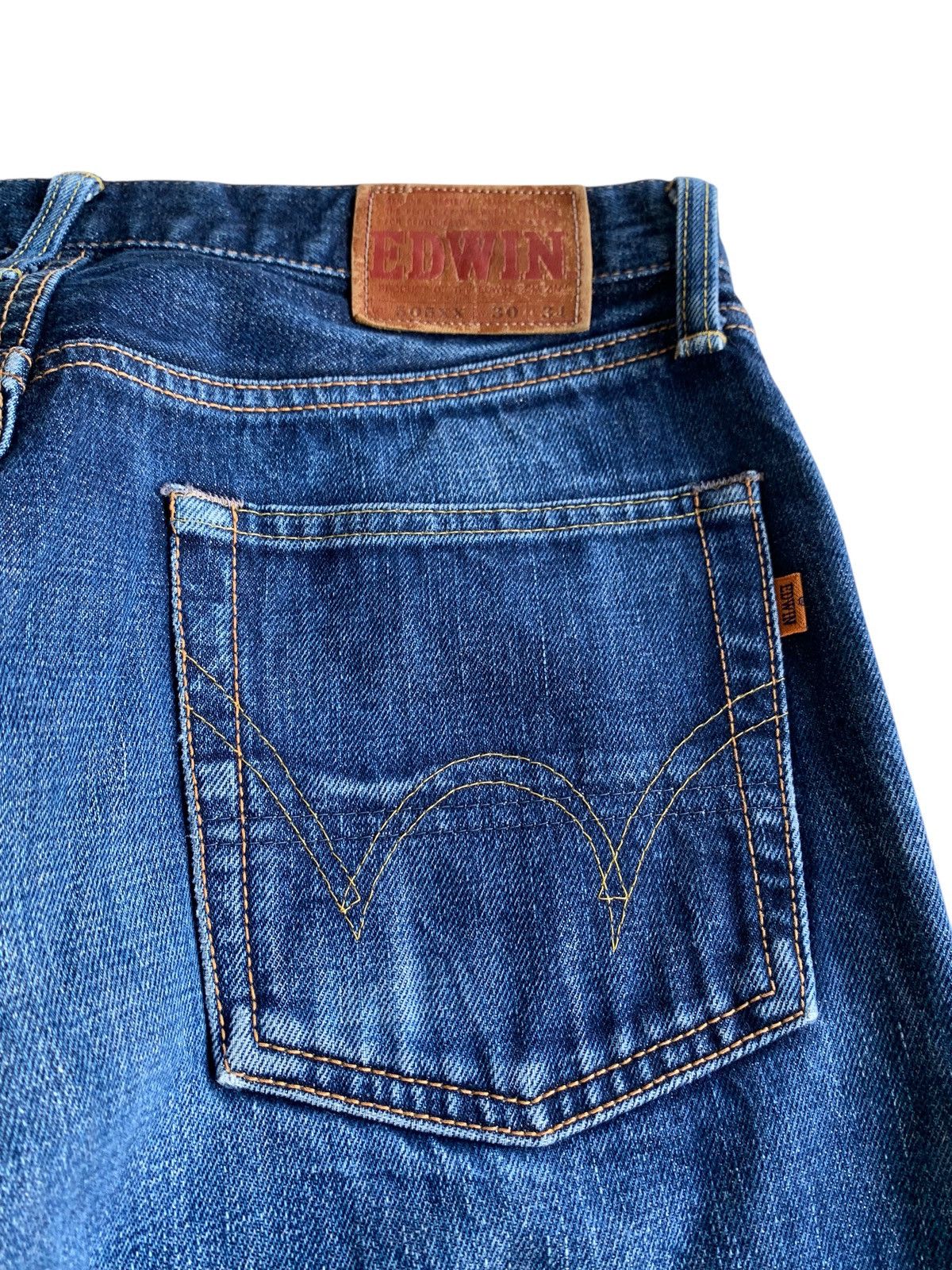 Edwin VINTAGE EDWIN 505XX SELVEDGE FADED JAPANESE DISTRESSED DENIM Size US 30 / EU 46 - 17 Thumbnail