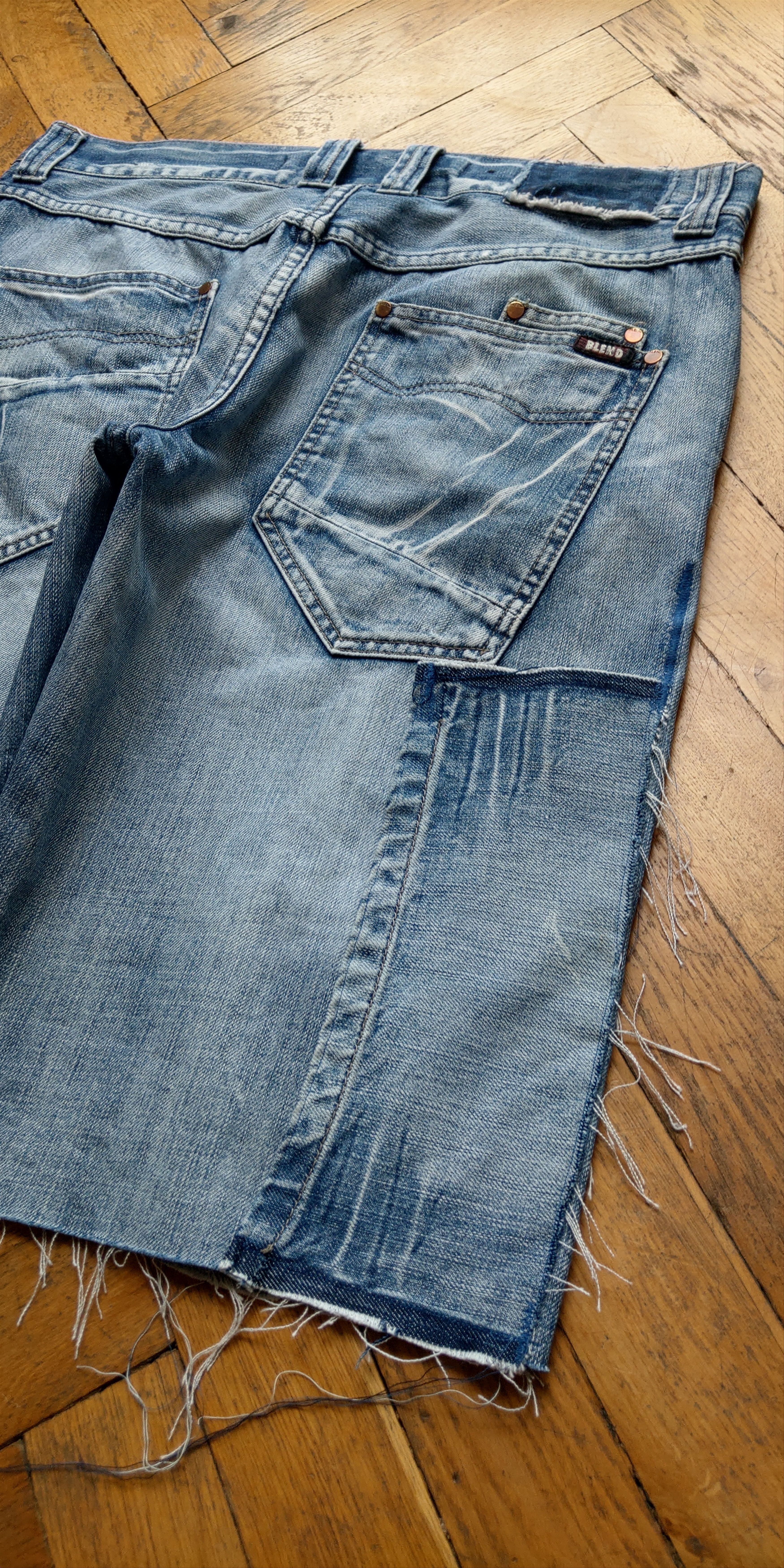 Japanese Brand × Vintage Custom Reworked Shorts Pants Reconstruct Loose Grunge Baggy Size US 33 - 5 Thumbnail