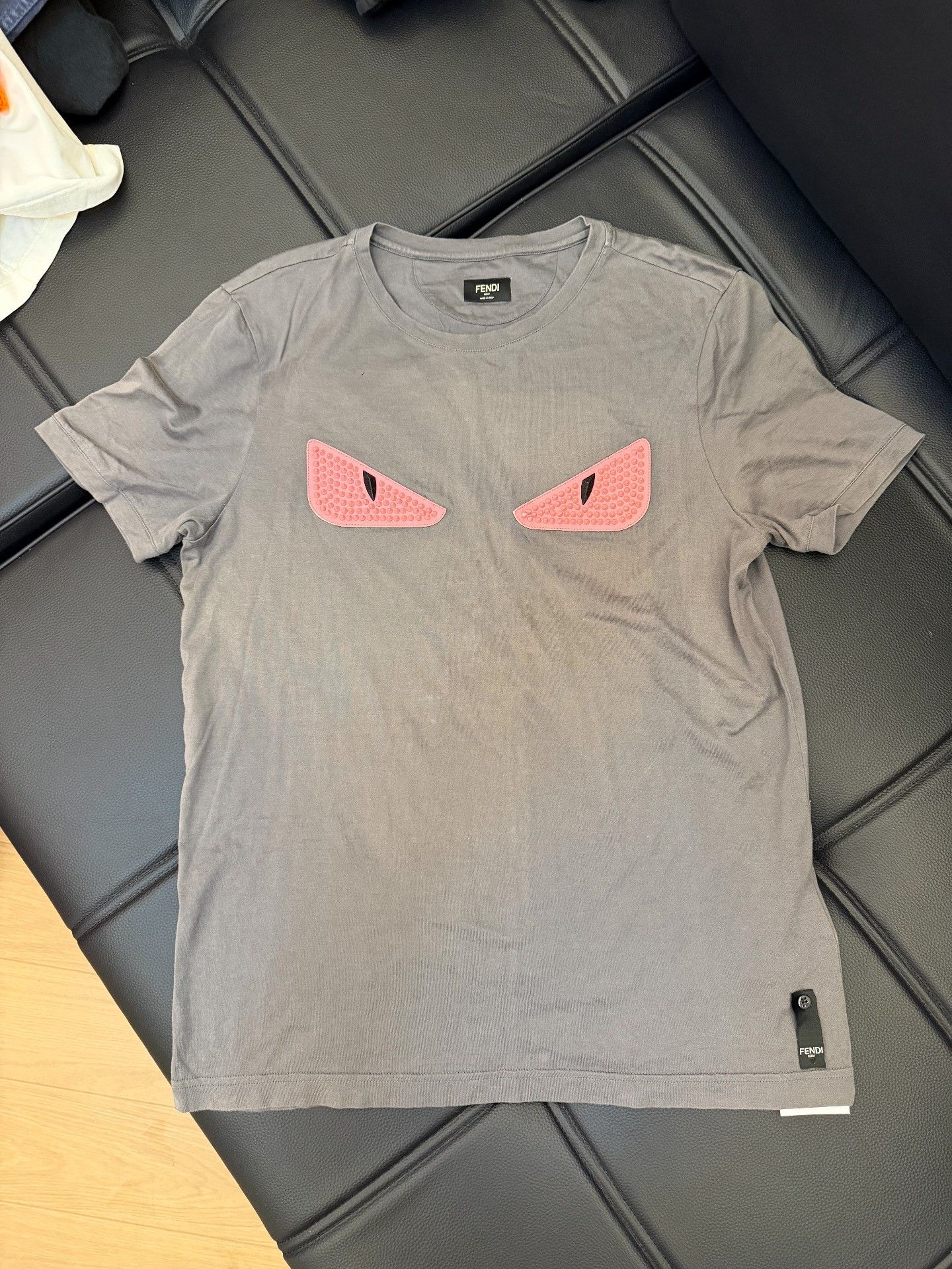 Fendi Fendi Gray T-Shirt 50 Men Size US XL / EU 56 / 4 - 1 Thumbnail