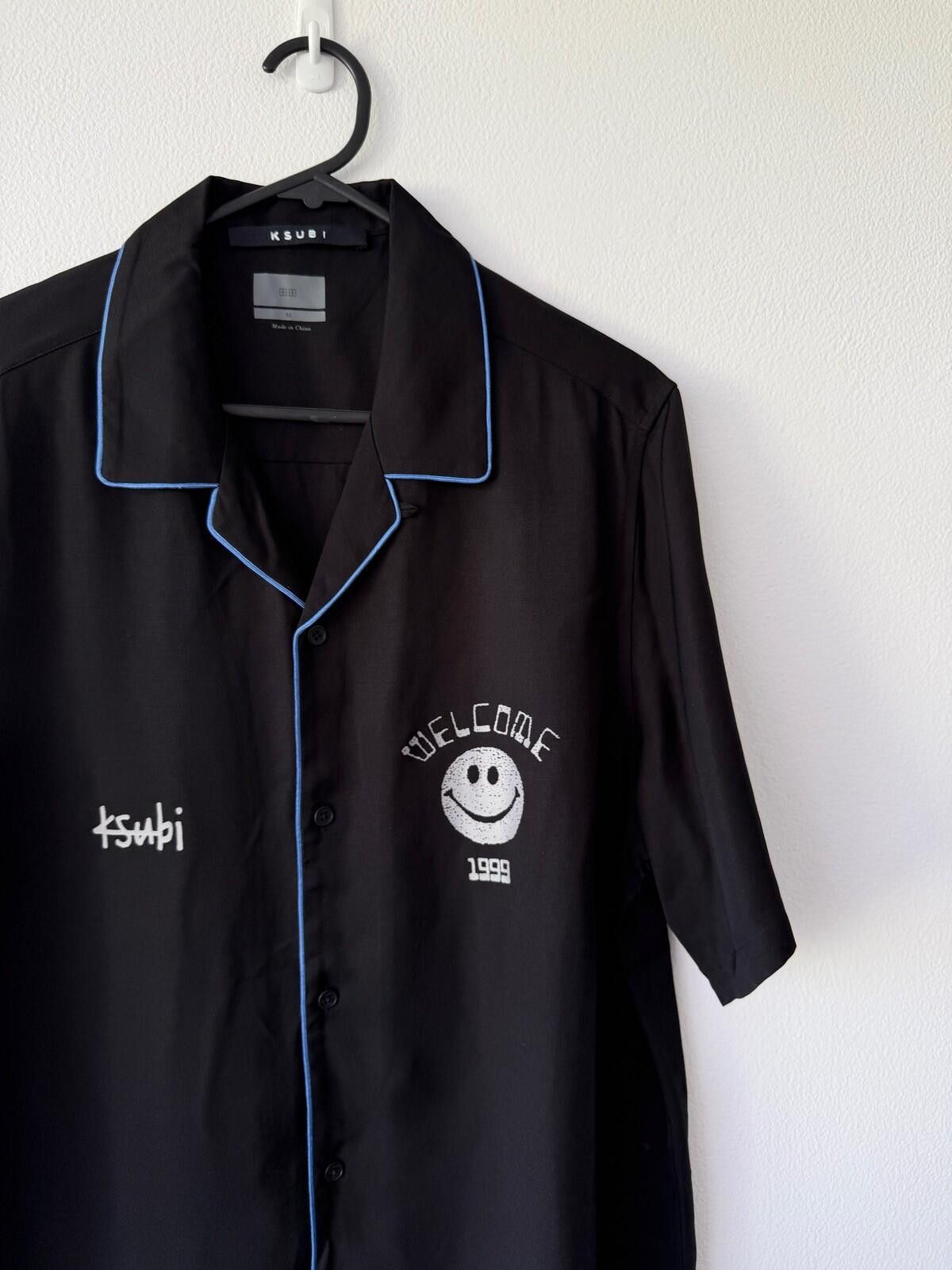 Ksubi new ksubi medium short sleeve shirt top resort welcome black Size US M / EU 48-50 / 2 - 4 Thumbnail