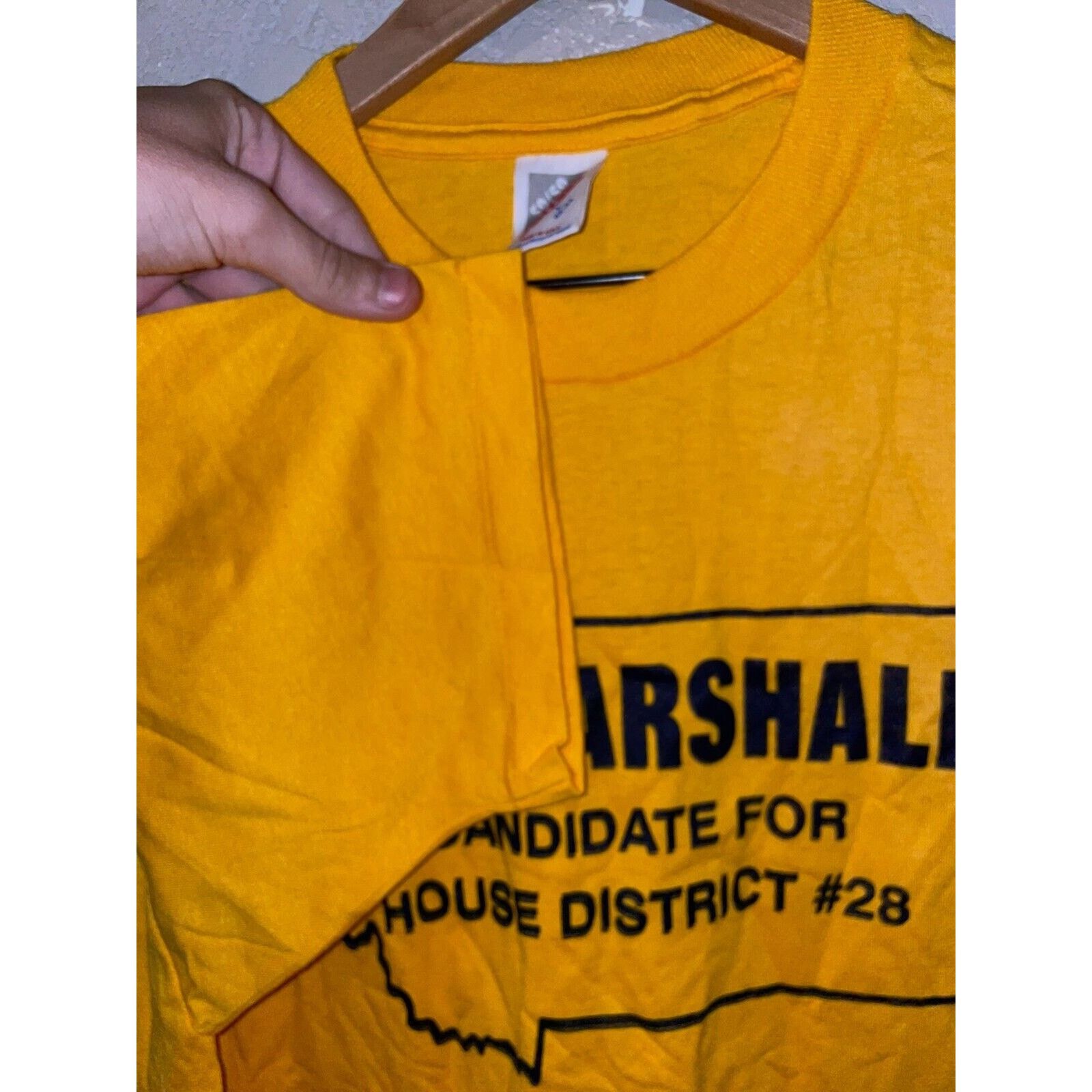 Jerzees Vintage Rod Marshall Shirt Candidate #28 Shirt Large 90s Size US L / EU 52-54 / 3 - 6 Thumbnail