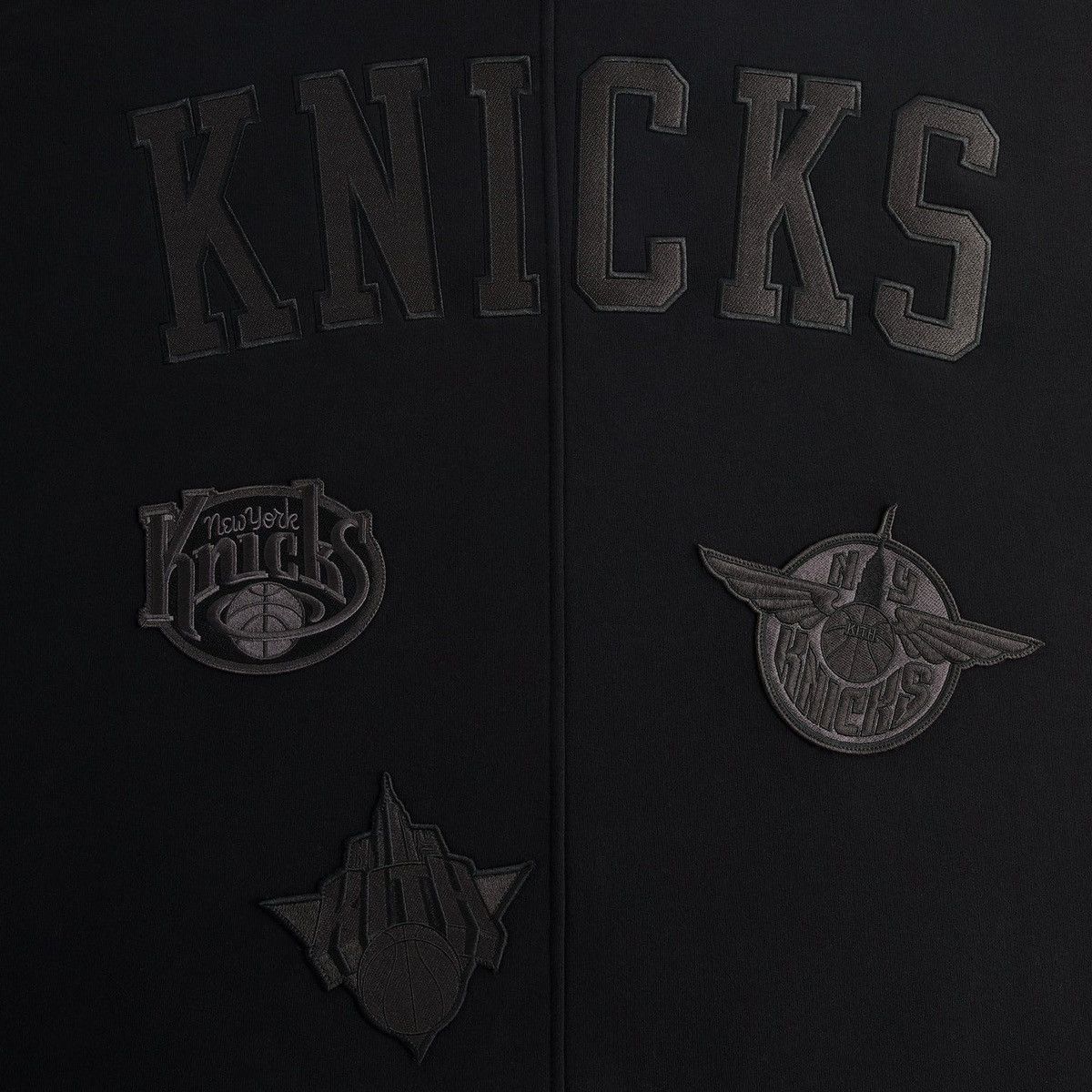 Kith Kith NY Knicks Mash Up Cropped Braxton Vintage black Hoodie Size US L / EU 52-54 / 3 - 6 Thumbnail