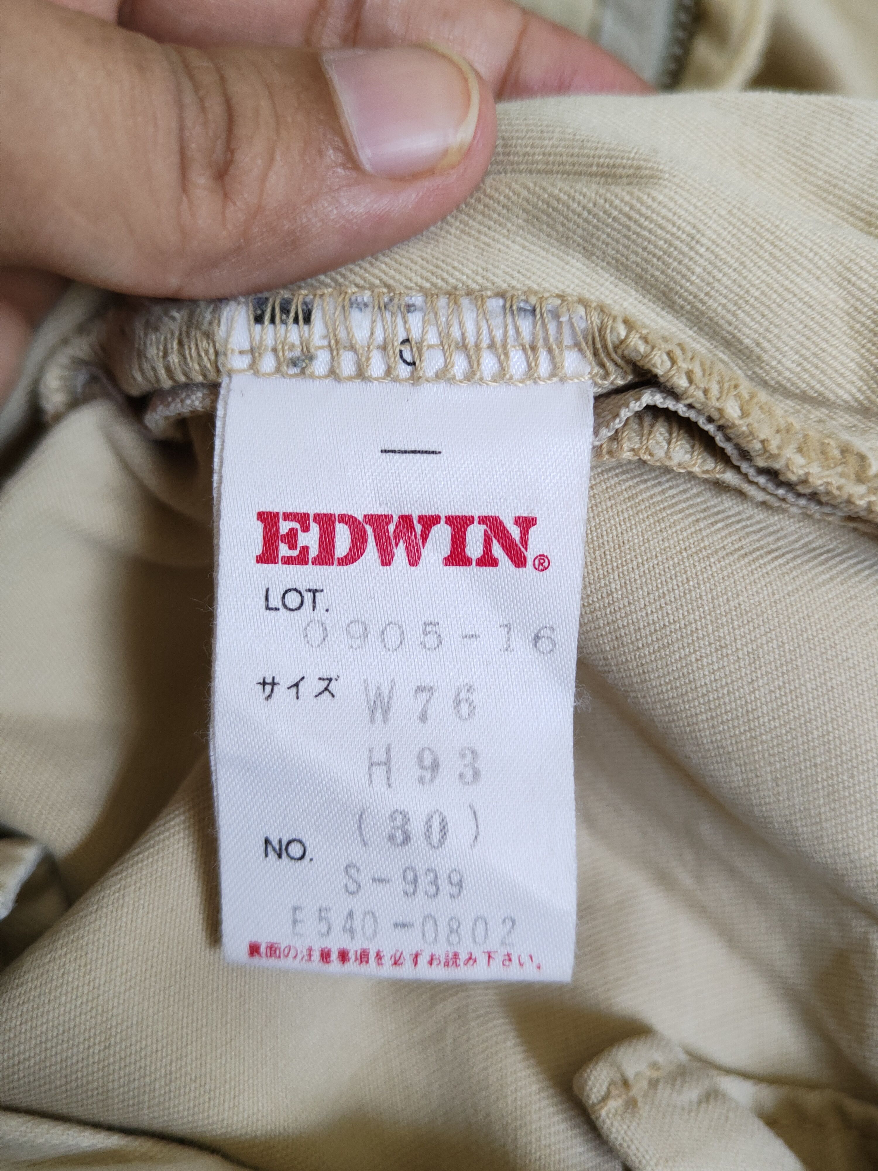 Edwin Edwin Beige military vintage Casual Pants #S1392 Size US 30 / EU 46 - 13 Thumbnail