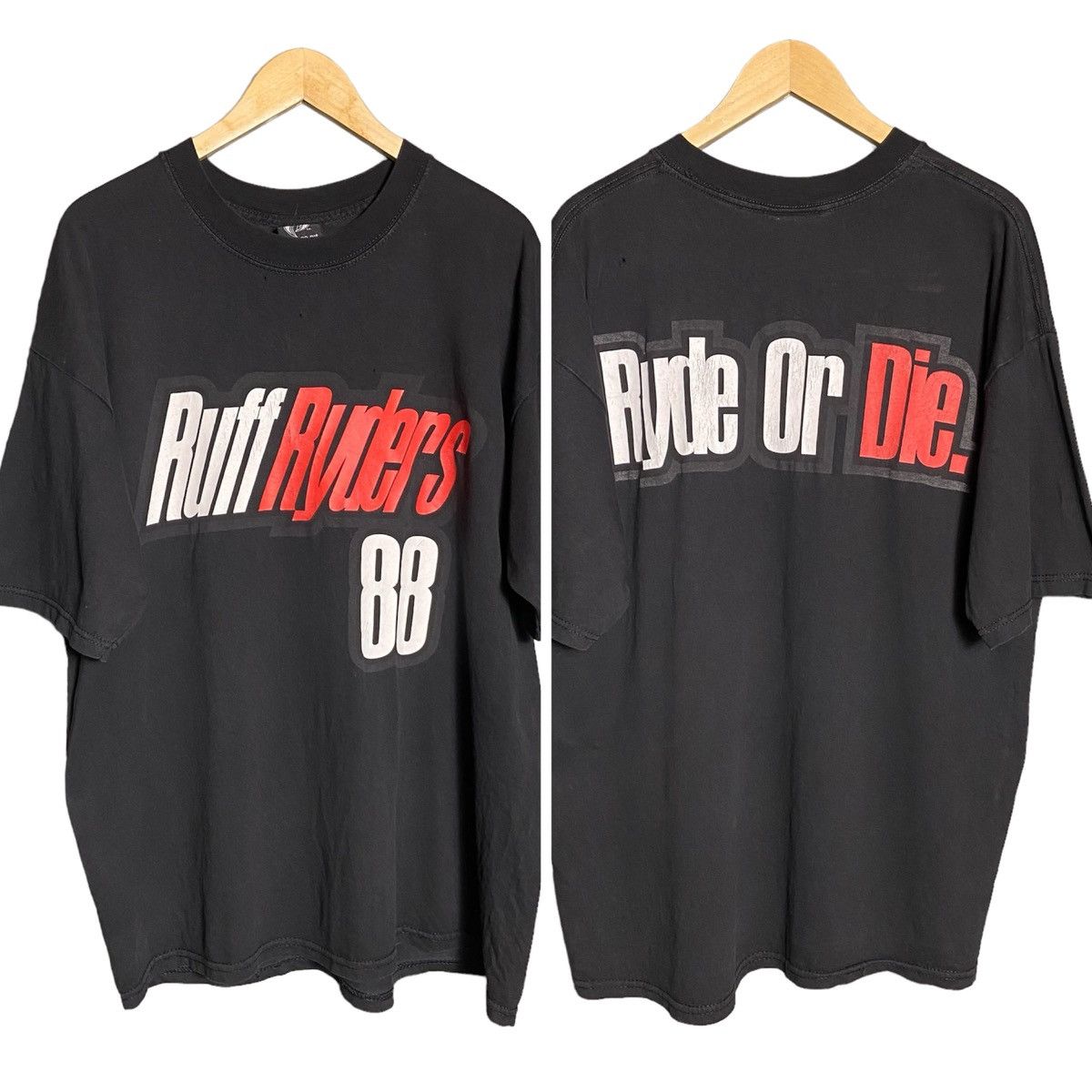 Ruff Ryders × Vintage Vintage 1988 Ruff Ryder DMX Ryde Or Die U.S.A Hiphop Rap Tee Size US XL / EU 56 / 4 - 3 Thumbnail
