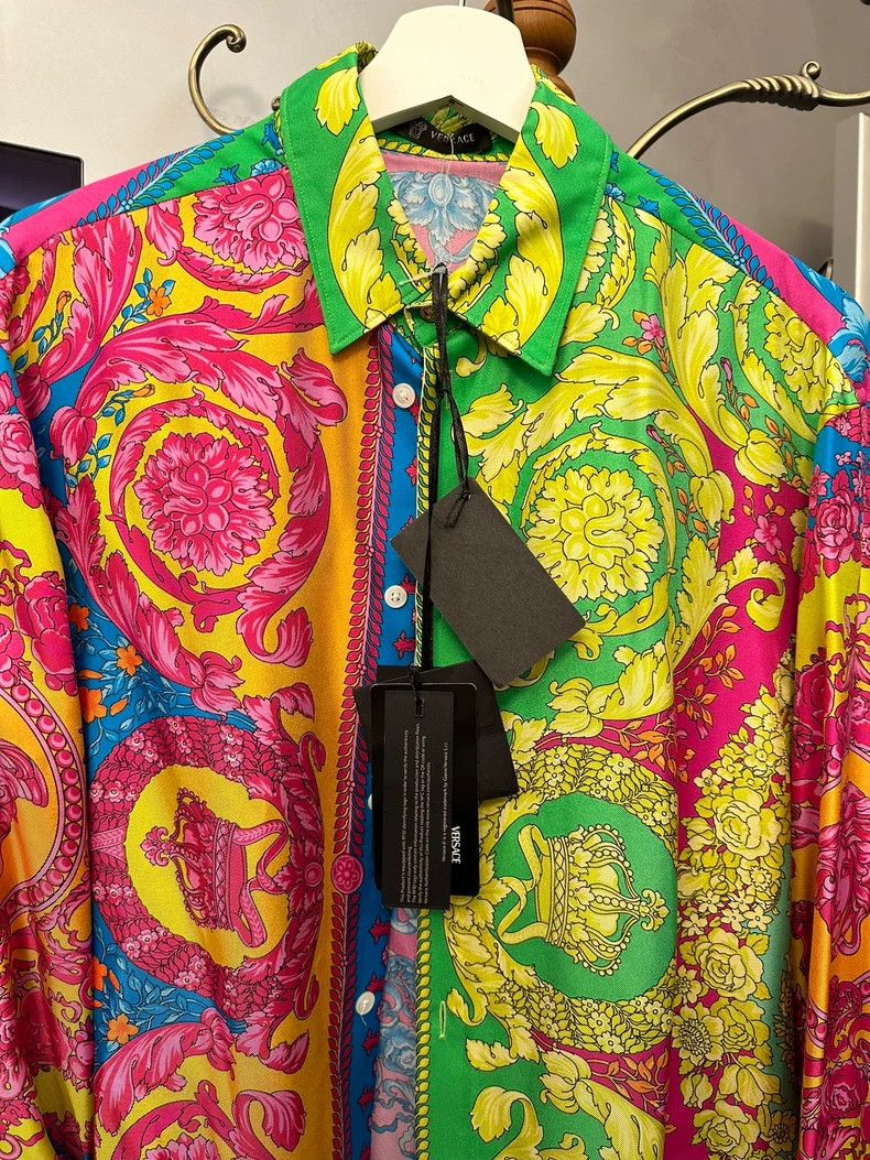 Versace Versace Flower shirts Size US XXS / EU 40 - 2 Thumbnail