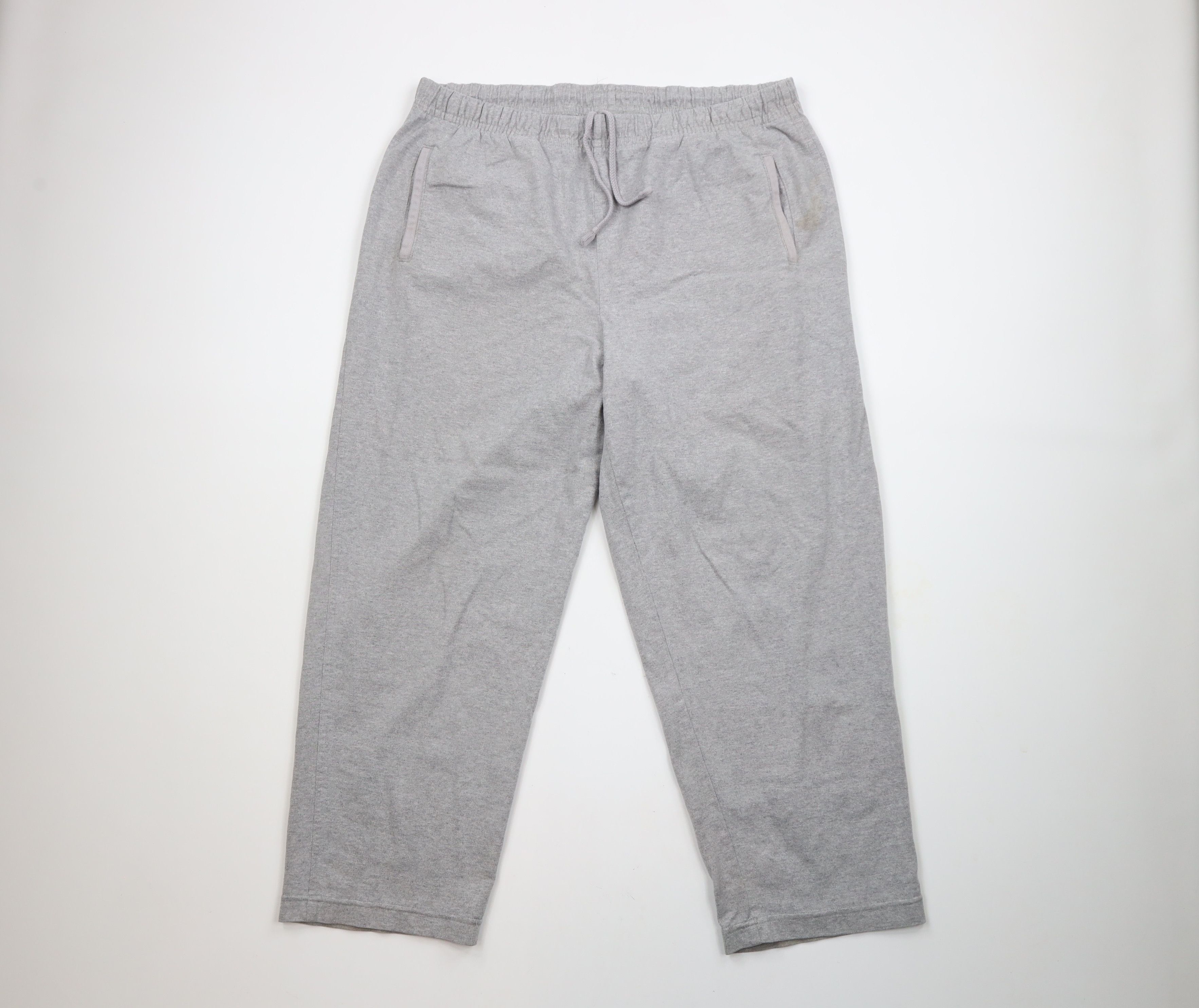Lands' End × Vintage Vintage 90s Lands End Blank Wide Leg Jersey Knit Pants Size US 36 / EU 52 - 1 Thumbnail