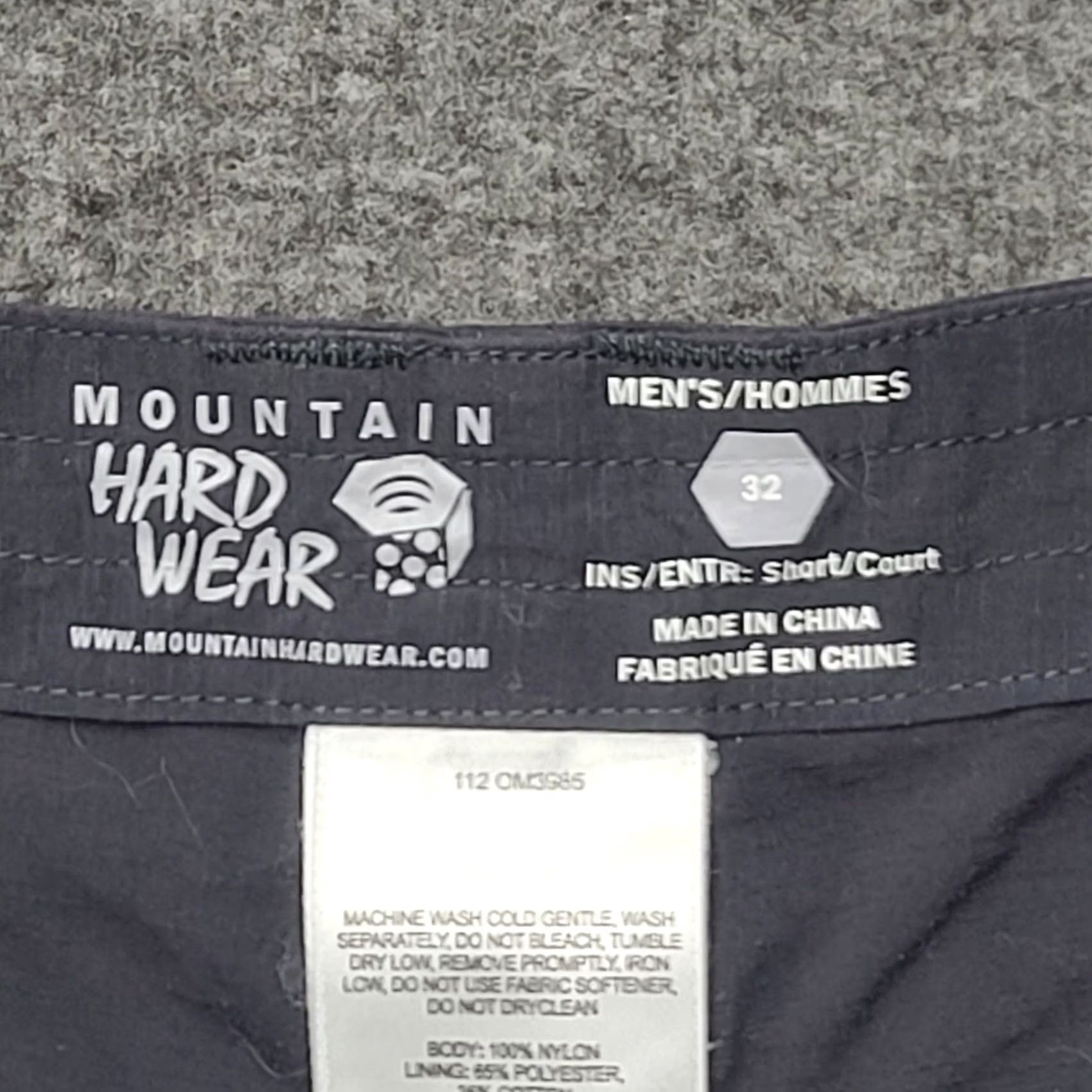 Mountain Hardwear Mountain Hardwear Castil Shorts Men 32 Grey Nylon Hiking Camping Travel Casual Cargo Breathable Quick Dry Pockets Regular Rise Mid 10-12in Inseam 10in Size US 32 / EU 48 - 3 Thumbnail