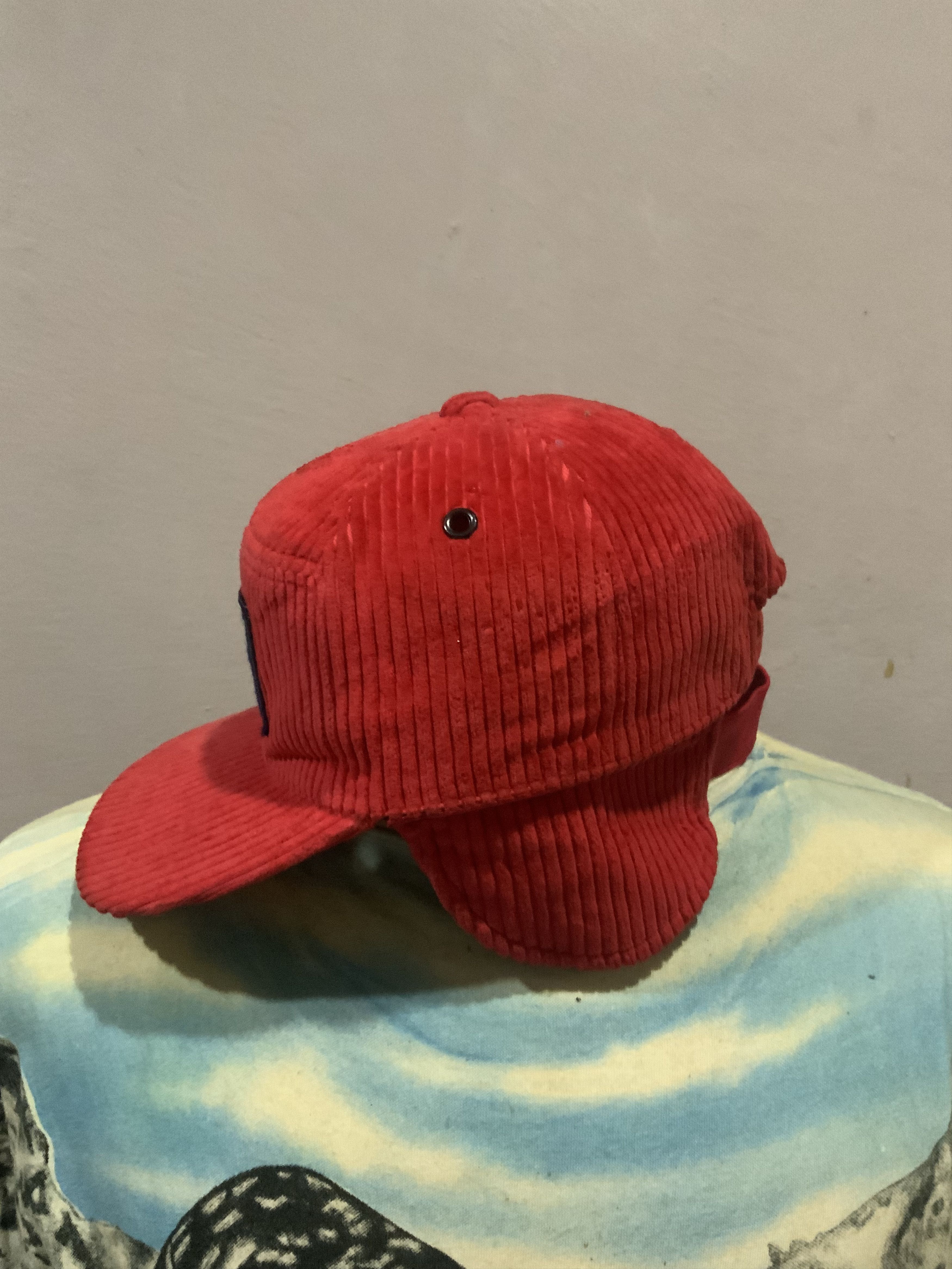 Japanese Brand Vintage Descente Premier Coduroy With Earflaps Size ONE SIZE - 6 Thumbnail