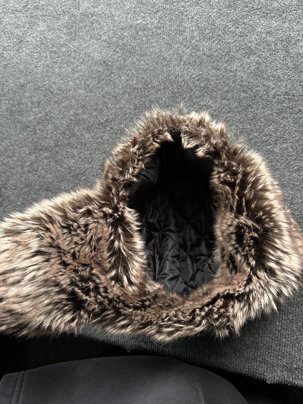 Japanese Brand 🚨Vintage Y2K Fuzzy Faux Fur Ushanka Hat RARE BLACK Size ONE SIZE - 7 Thumbnail