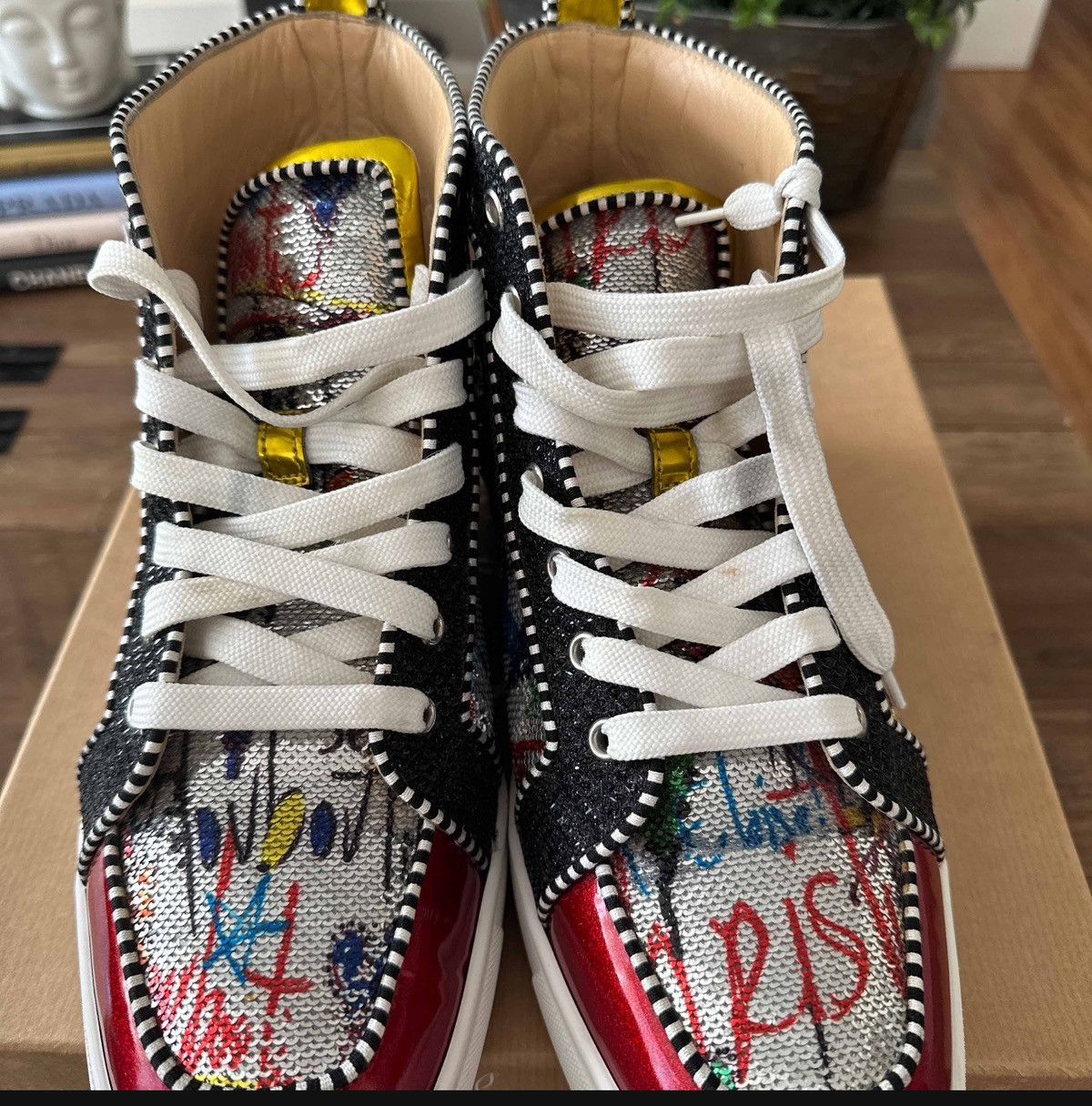 Christian Louboutin Rantus Orlato flat high “Graffiti” Size US 9 / EU 42 - 7 Thumbnail