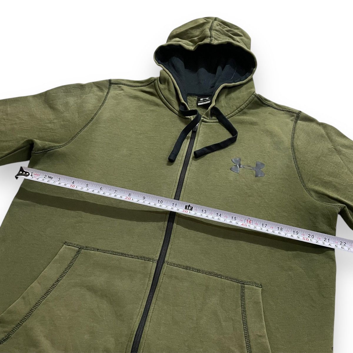 Under Armour Army Green Pullover Under Armor Hoodie Zipper Size US L / EU 52-54 / 3 - 12 Thumbnail