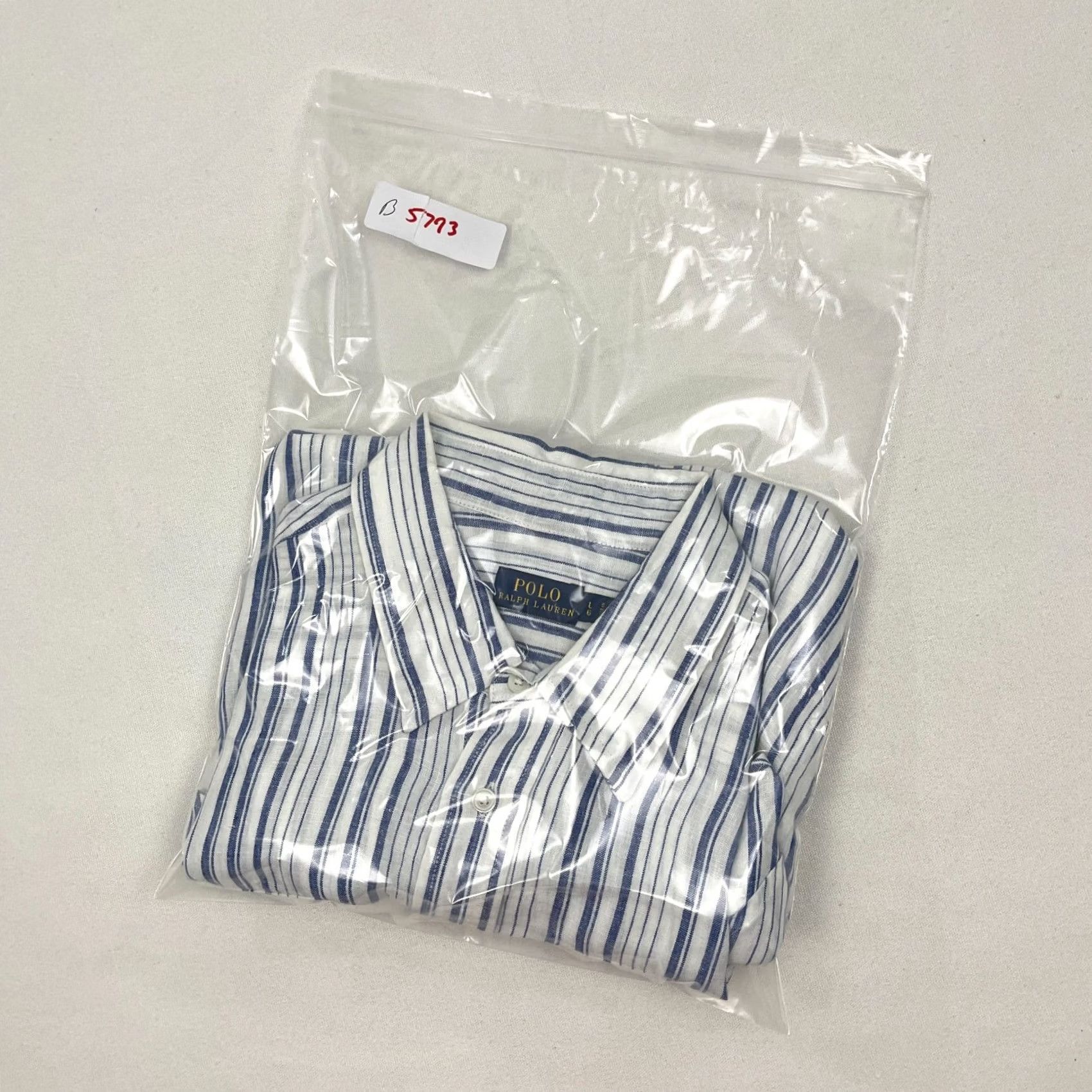 Polo Ralph Lauren VINTAGE Polo Ralph Lauren Blouse Womens L Oversized Popover Linen Blue White Beachy Prep Size L / US 10 / IT 46 - 8 Thumbnail