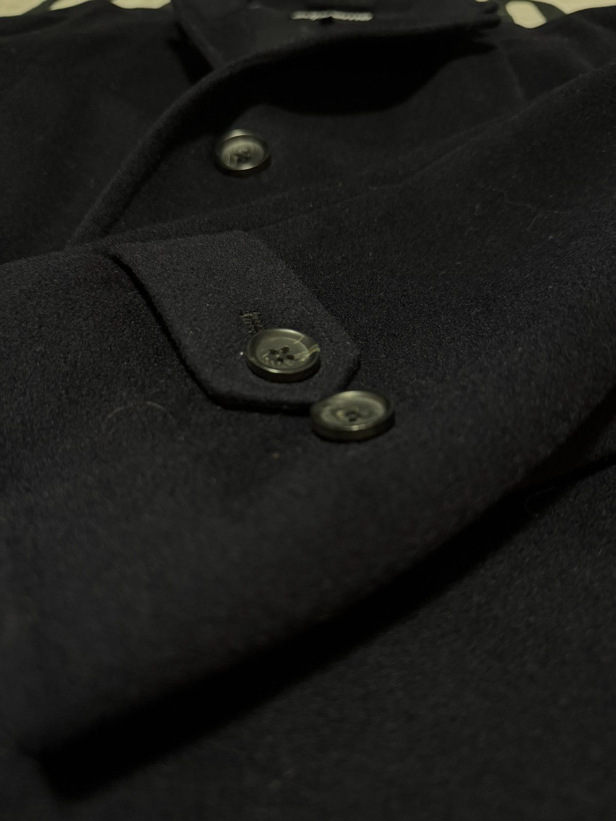 Supreme Supreme Loro Piana Wool Overcoat FW15 Dark Navy | Size US L / EU 52-54 / 3 - 3 Thumbnail