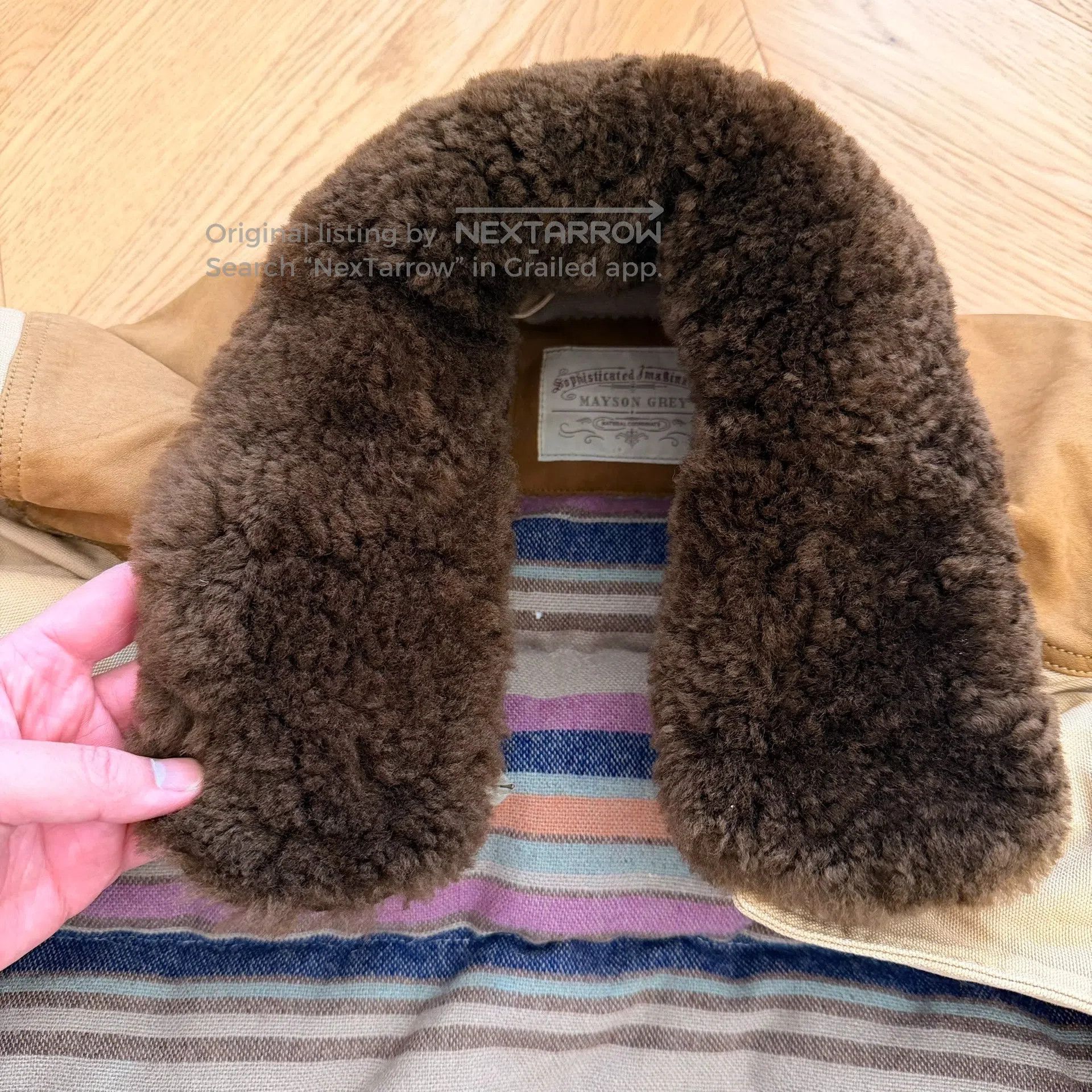 Mg Size F Vintage Cowhide Patchwork Outdoor Sports Hunting in Brown, Men's (Size L) — image 6 of 6