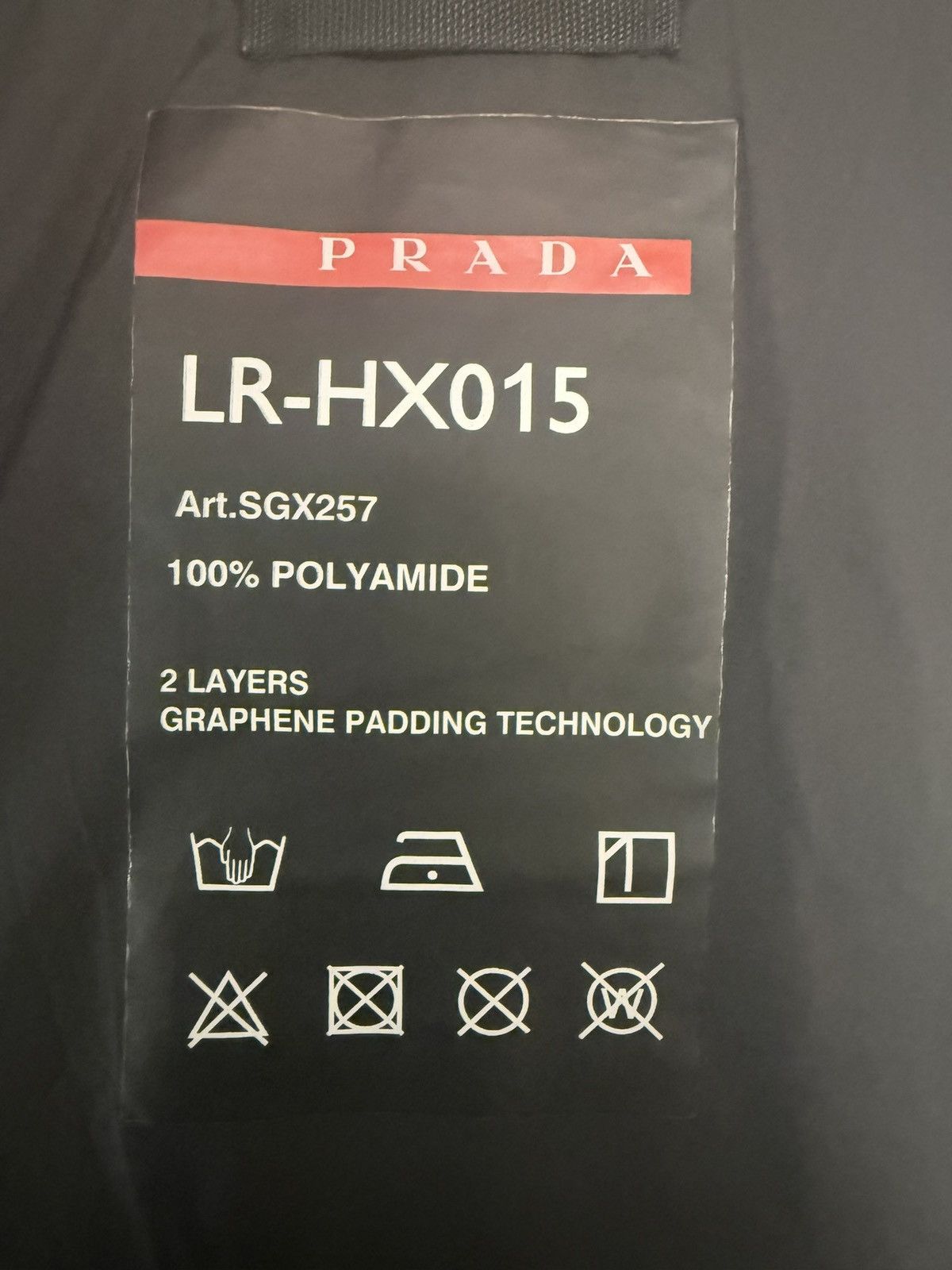 Prada PRADA SPORT LINEA ROSSA Logo patch Down jacket Black Red Size US L / EU 52-54 / 3 - 7 Thumbnail
