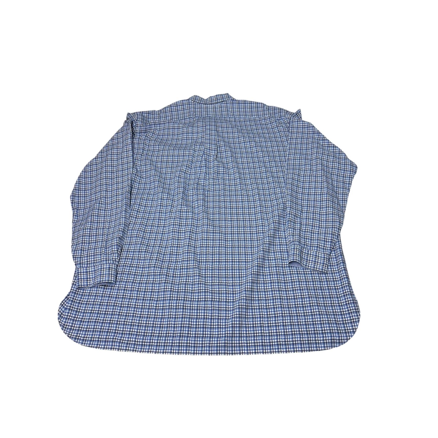 Polo Ralph Lauren Polo Ralph Lauren Mens 4XLT Blue Gingham Plaid Cotton Stretch Button Down Shirt Size US XXL / EU 58 / 5 - 5 Thumbnail