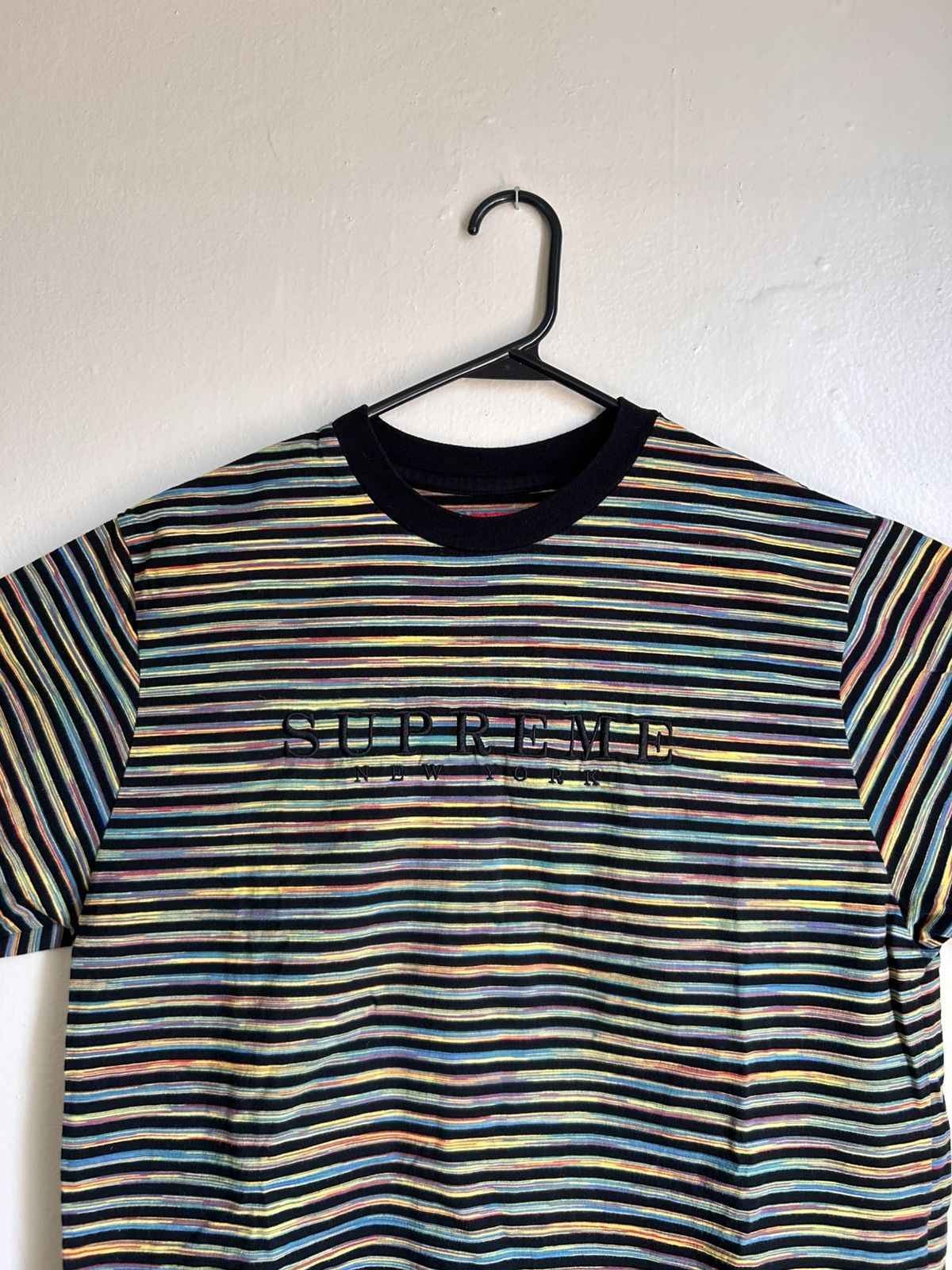 Supreme Supreme Static Stripe Tee SS18 Size US M / EU 48-50 / 2 - 2 Thumbnail