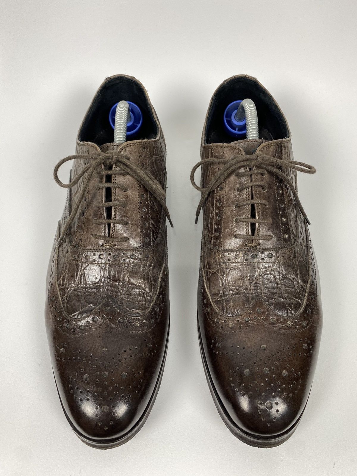 Other Ciro Lendini Oxford Brogues Croc Embossed Genuine Leather 42 Size US 9 / EU 42 - 2 Thumbnail