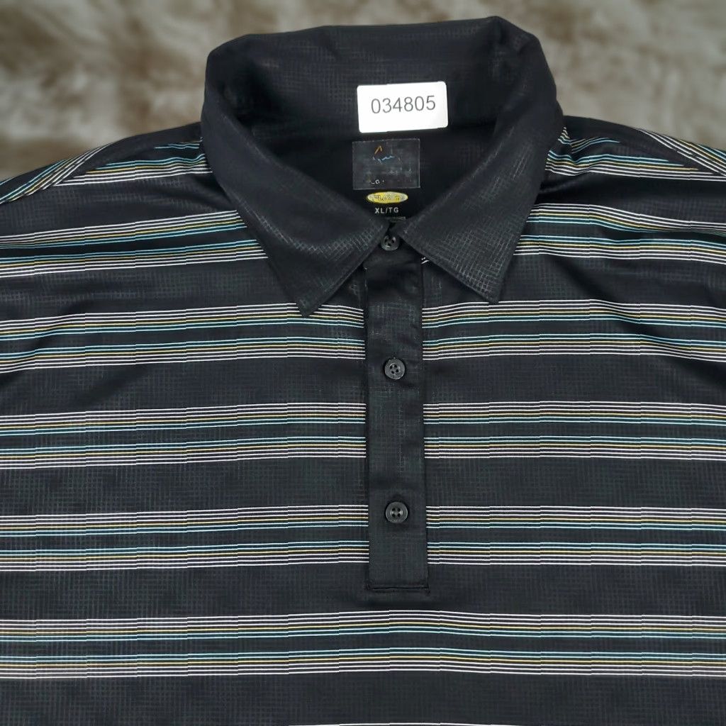 Vintage Greg Norman Polo Shirt Mens XL Black Striped Shark Golf Casual Short Sleeve Shirt Size US XL / EU 56 / 4 - 1 Thumbnail