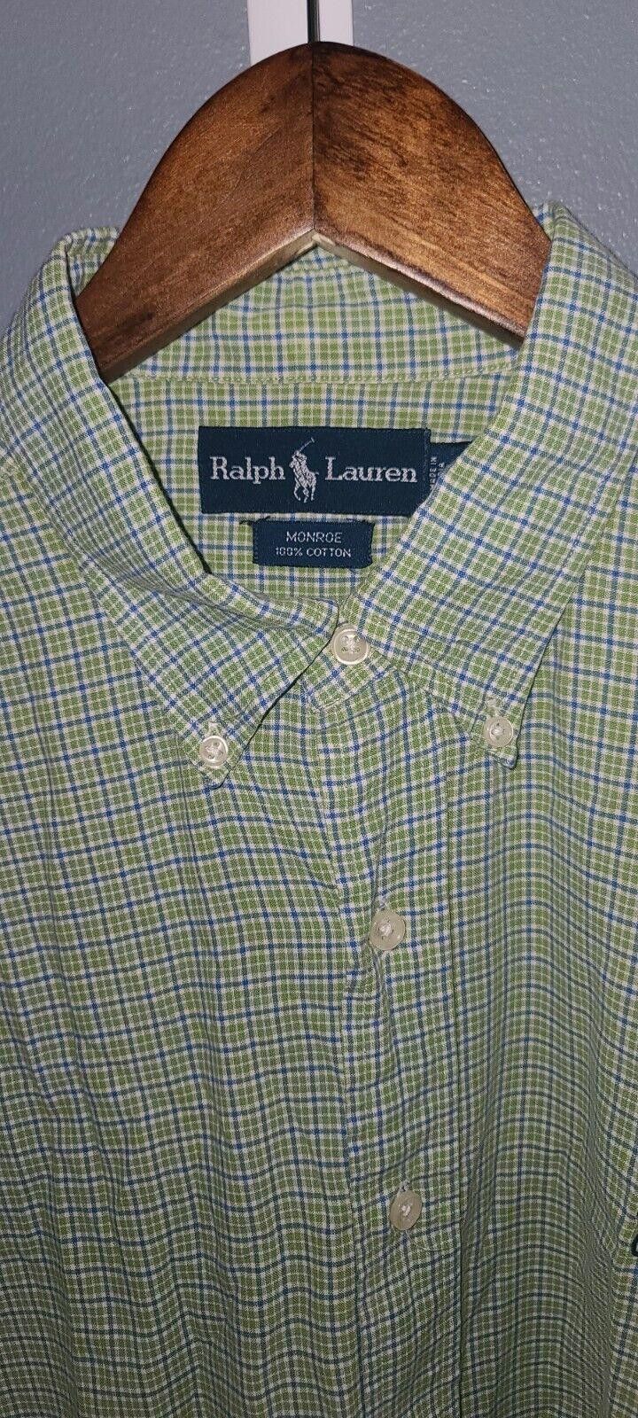 Polo Ralph Lauren Ralph Lauren Monroe Shirt Men's XL Green Check Button Down Size US XL / EU 56 / 4 - 4 Thumbnail