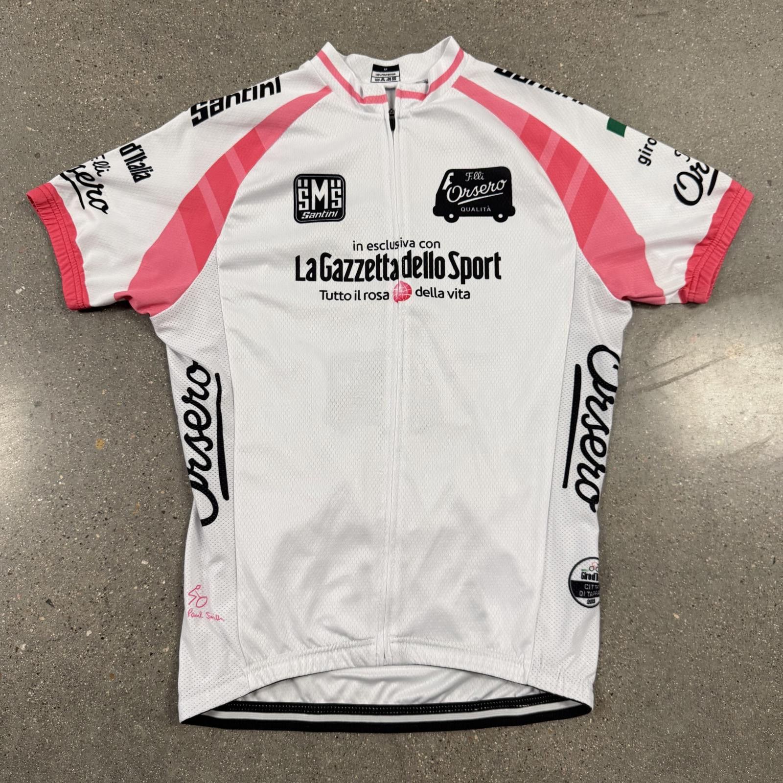Santoni SMS Santini Cycling Jersey La Gazzetta dello Sport Size M / US 6-8 / IT 42-44 - 1 Thumbnail