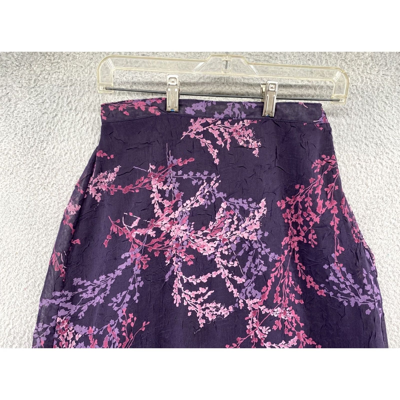 Vintage VINTAGE Dress Barn Pull On A Line Long Lined Floral Skirt Size 6 USA Made Size 28" / US 6 / IT 42 - 3 Thumbnail