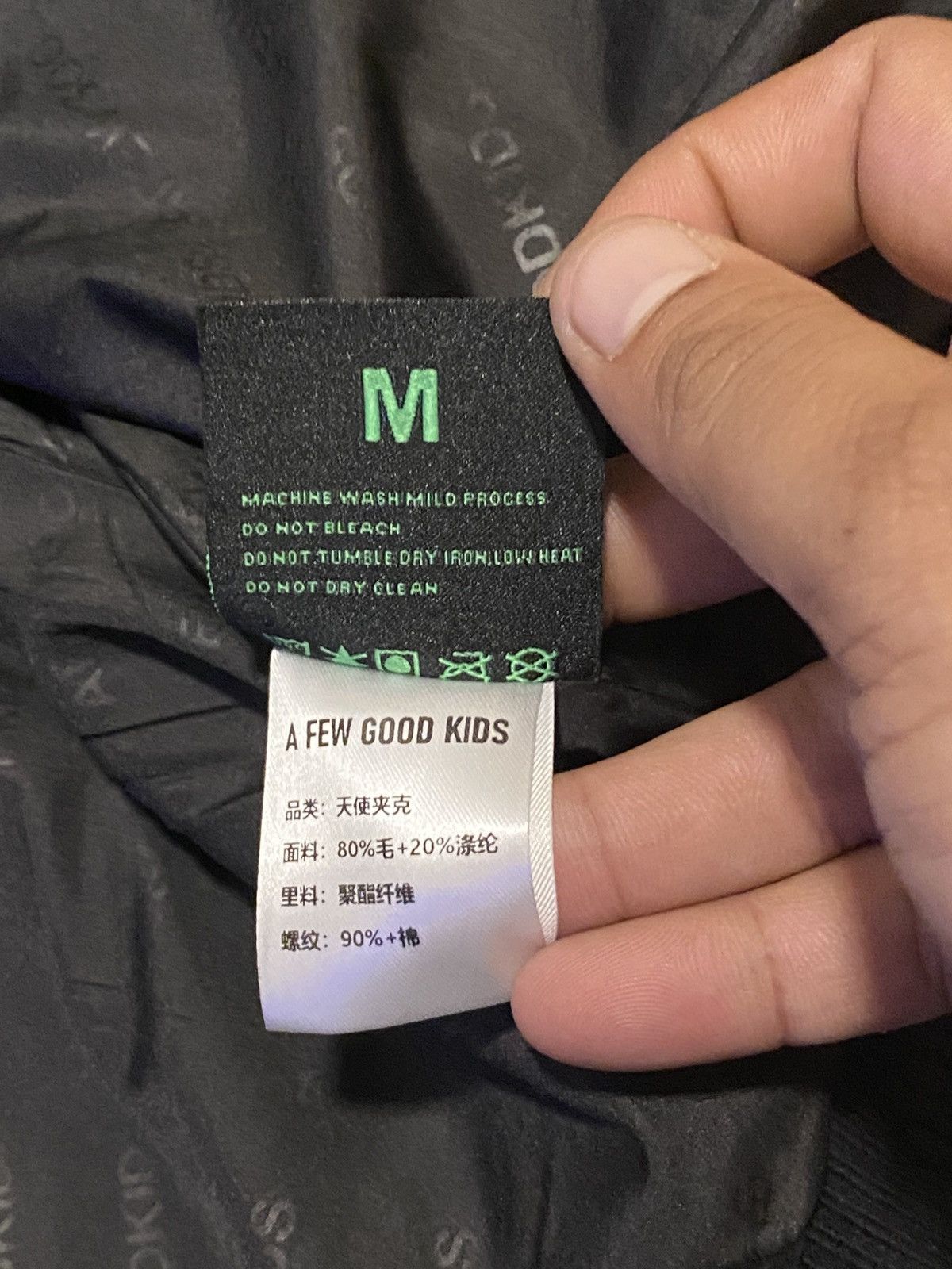Designer A FEW GOOD KIDS PEACE ANGEL WOOL VARSITY JACKET Size US M / EU 48-50 / 2 - 8 Thumbnail