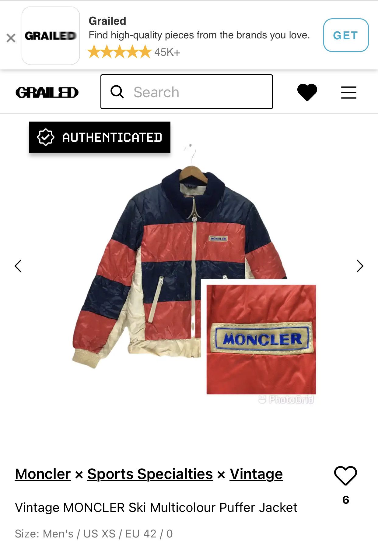 Moncler × Sports Specialties × Vintage Vintage MONCLER Ski Multicolour Puffer Jacket Size XS / US 0-2 / IT 36-38 - 14 Thumbnail