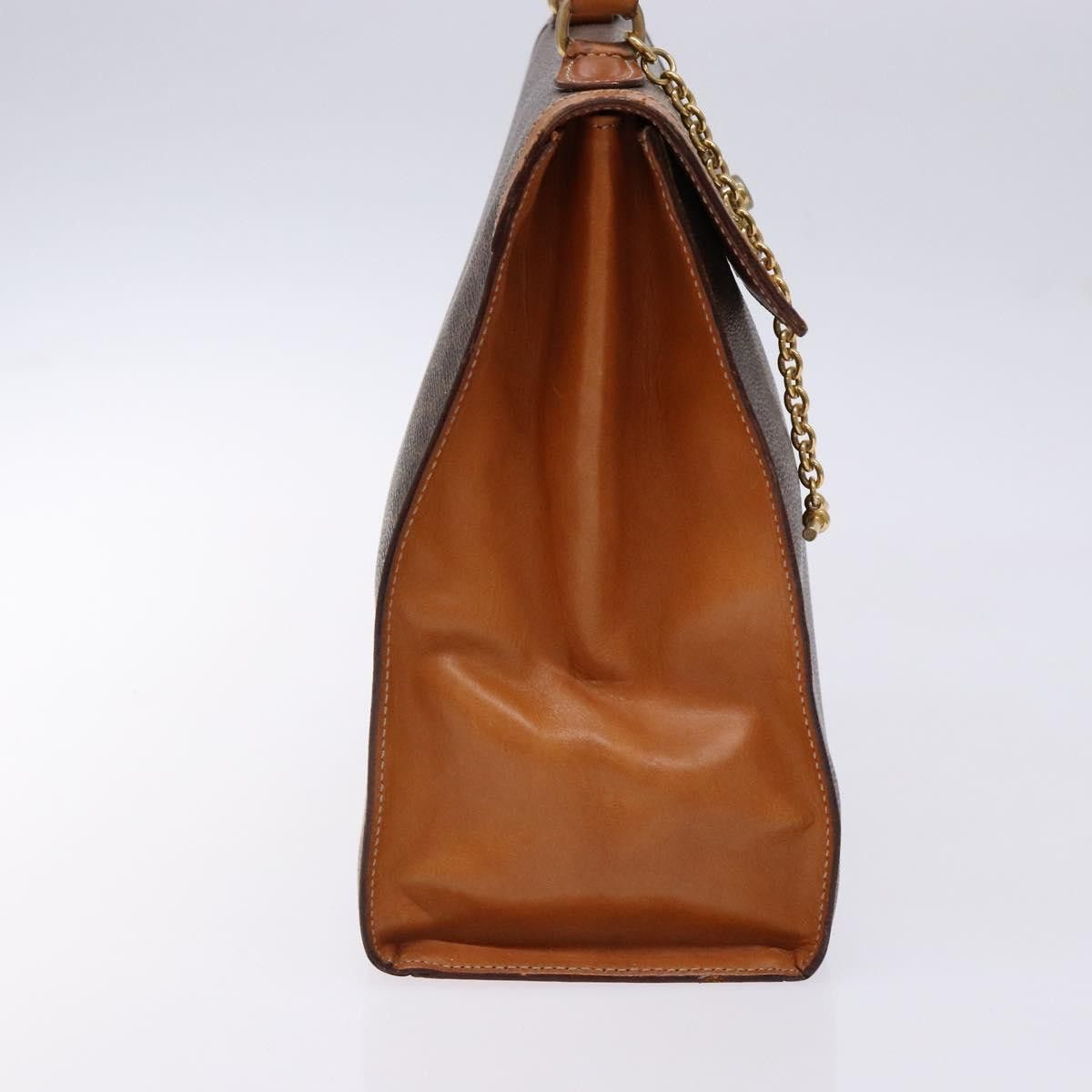 Celine CELINE Macadam Canvas Hand Bag Pvc Leather Brown Gold Size ONE SIZE - 4 Thumbnail