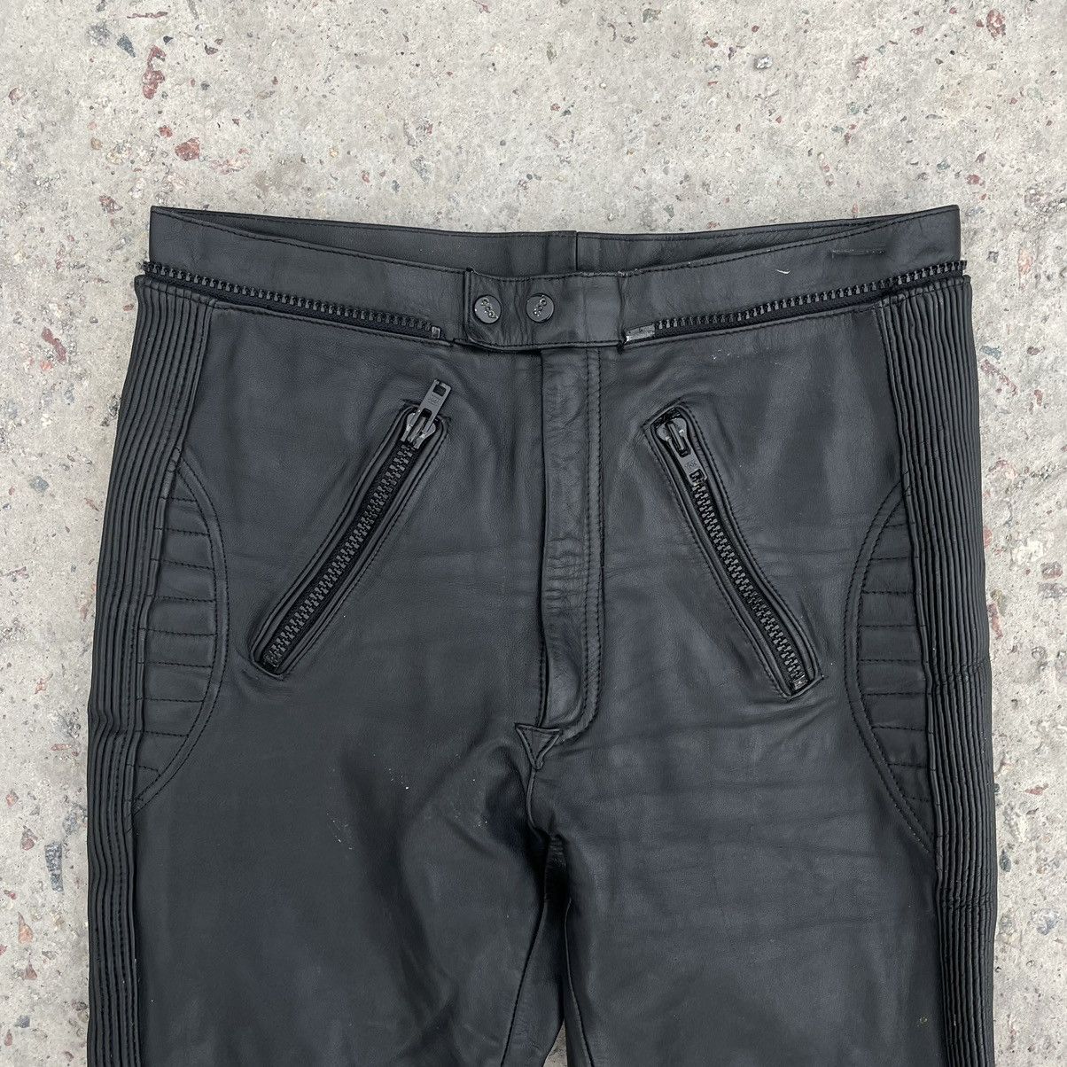 Vintage Vintage Moto Leather Pants 52 Y2K 90s USA Japan Style Hype Size US 32 / EU 48 - 4 Thumbnail