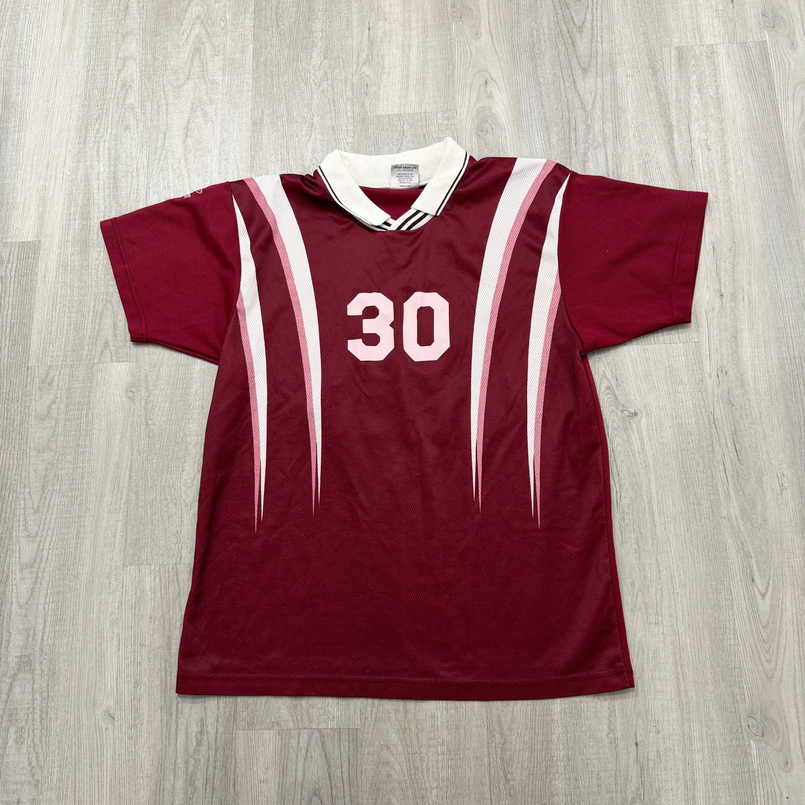 Vintage Vintage Dynamic Soccer Collared Jersey Medium Red White 90s Size US M / EU 48-50 / 2 - 1 Thumbnail
