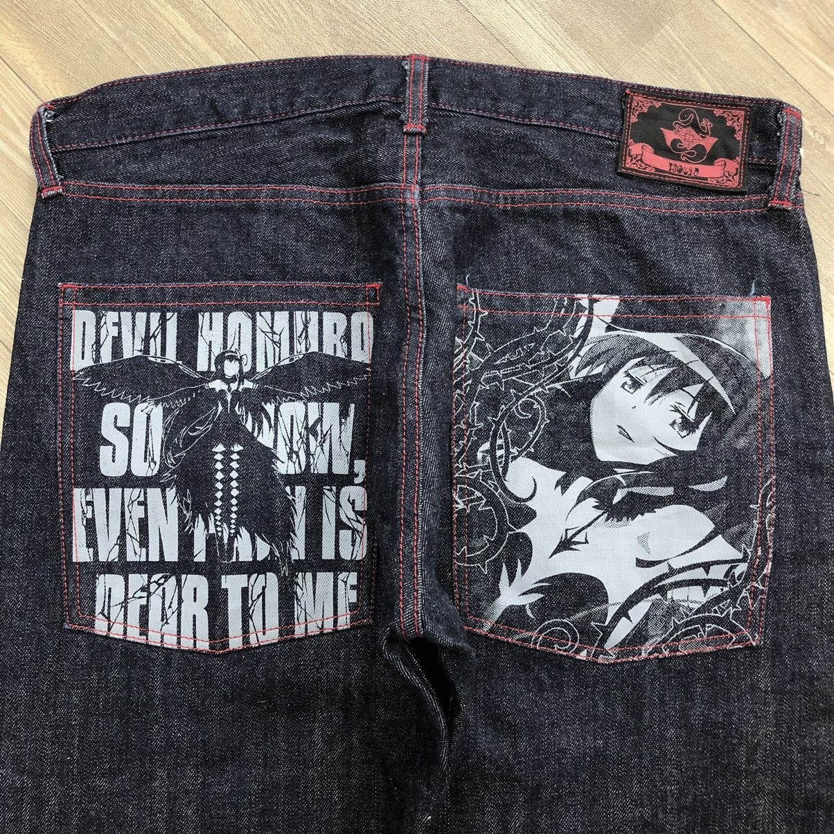 Anime × Japanese Brand Cospa Anime Puella Magi Madoka Magica Devil Homura Jeans Size US 37 - 3 Thumbnail