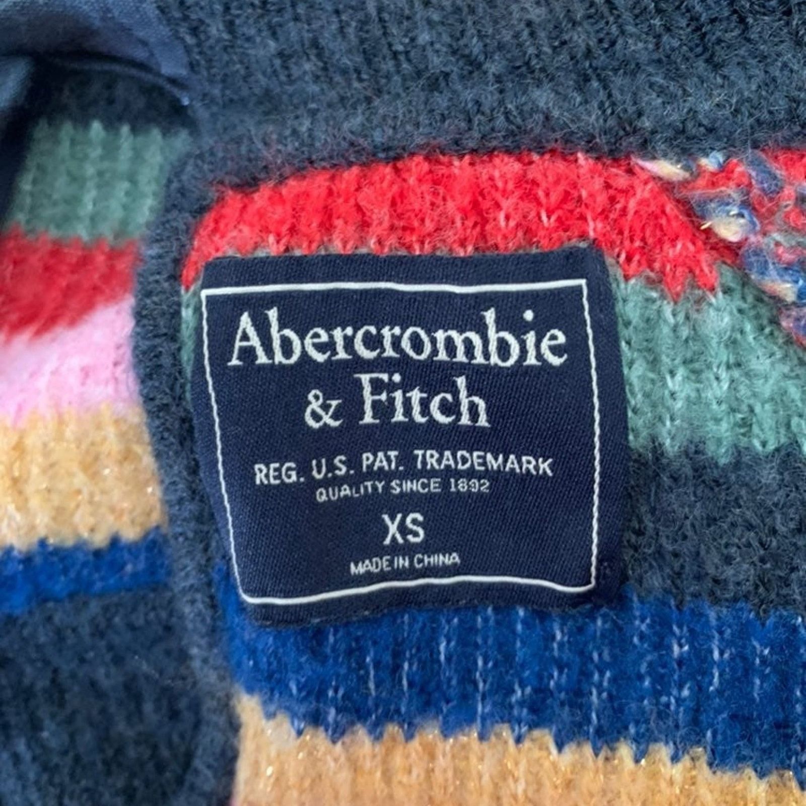 Abercrombie & Fitch Abercrombie & Fitch Women's Size XS Sweater Pullover Striped Size XS / US 0-2 / IT 36-38 - 6 Thumbnail