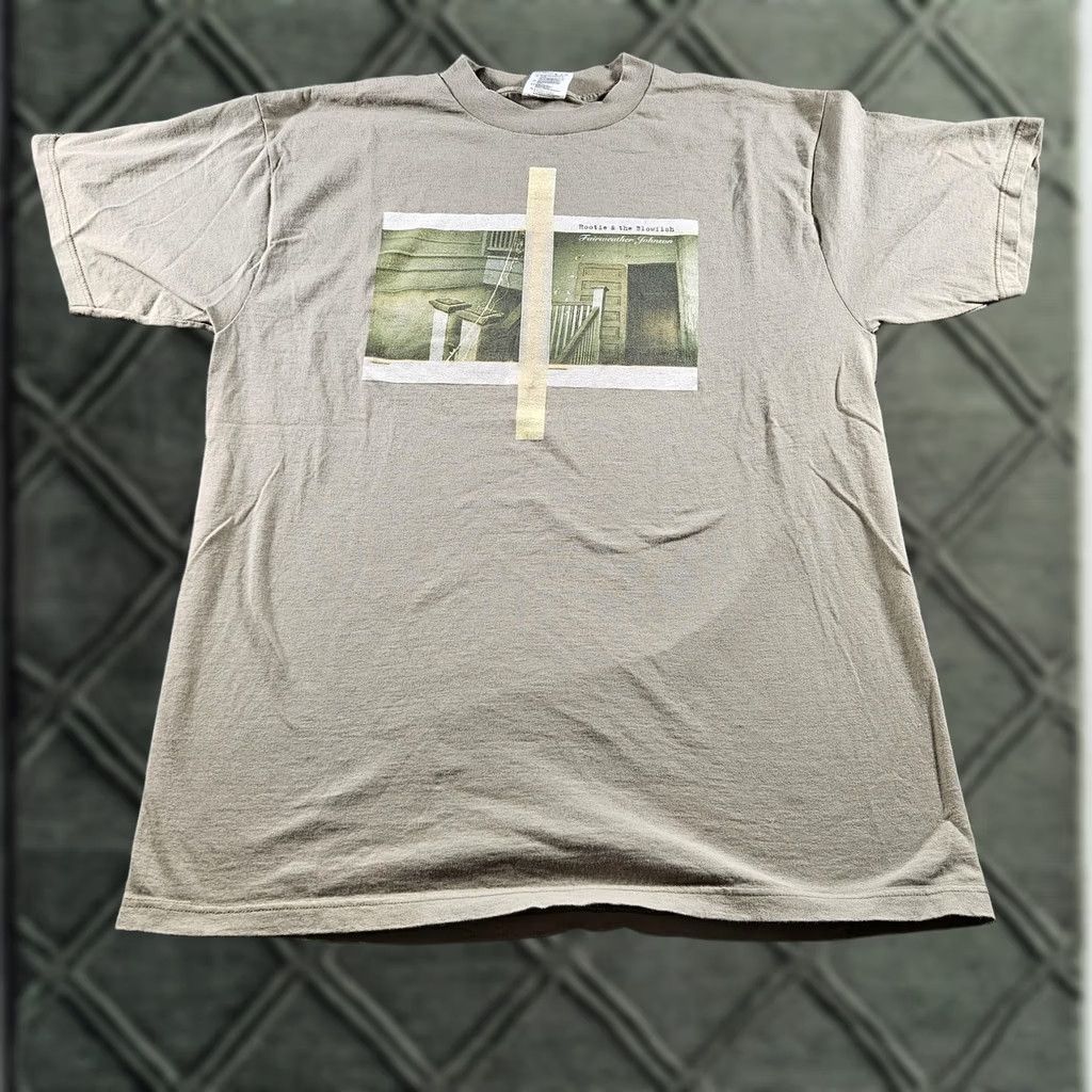 Tultex VINTAGE Hootie & The Blowfish Shirt Mens XL Green Tultex 90s Band Concert Logo Graphic Print Short Sleeve Crew Neck T-Shirt Size US XL / EU 56 / 4 - 1 Thumbnail