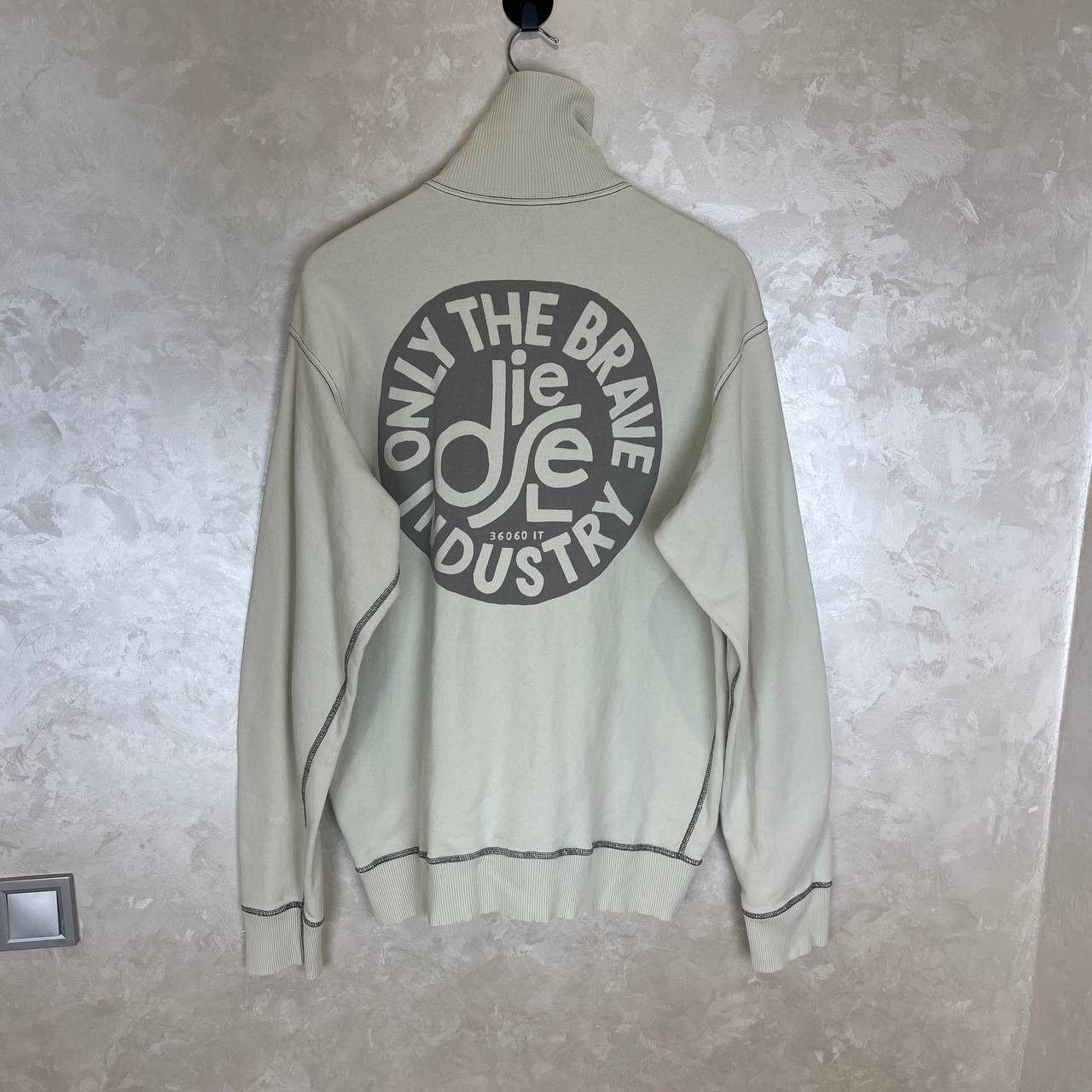 Diesel Diesel Zip-Up Sweatshirt Only The Brave Industry Back Print Size US XL / EU 56 / 4 - 2 Thumbnail